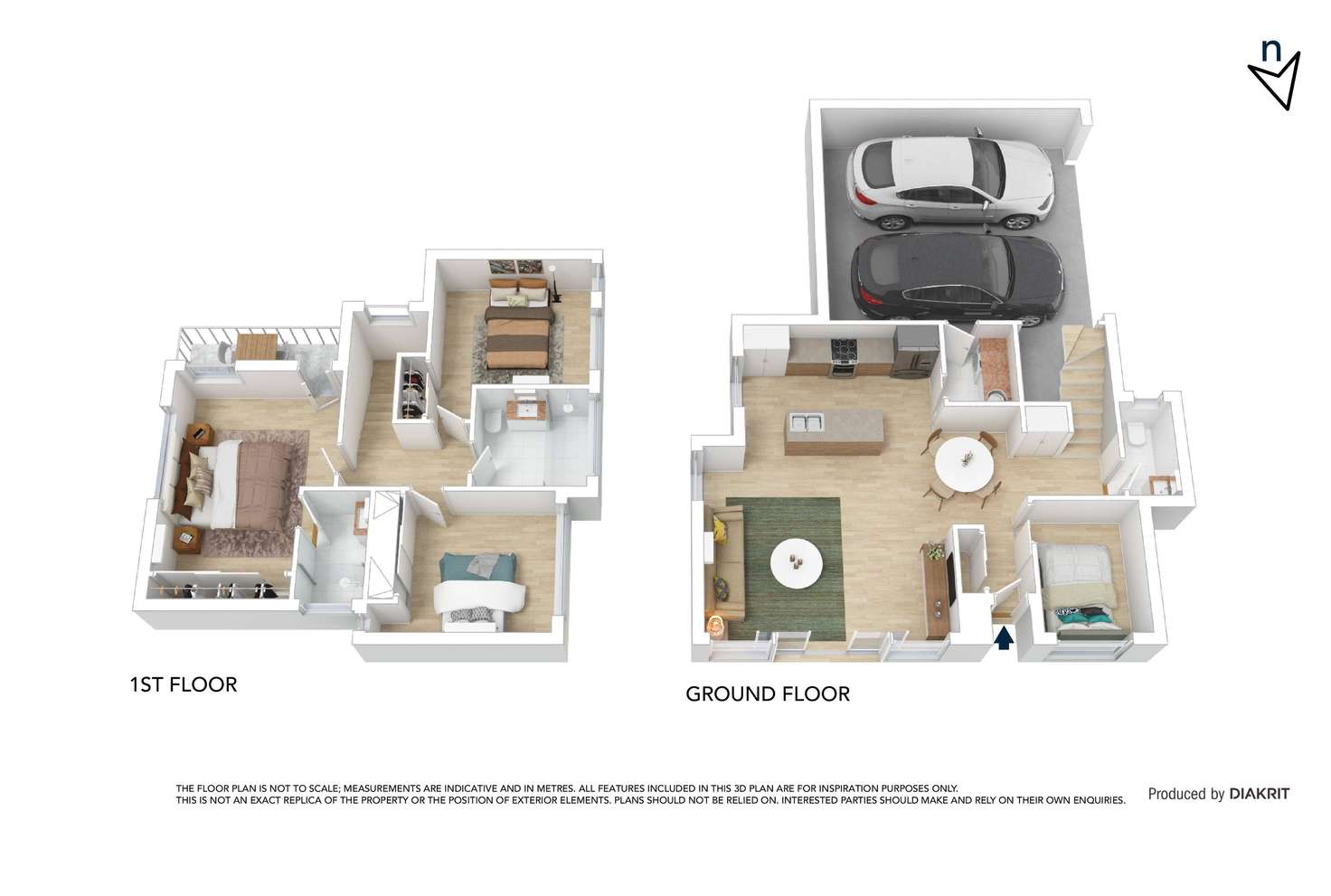 Floorplan of Homely townhouse listing, 1/9 Mahoneys Road, Reservoir VIC 3073