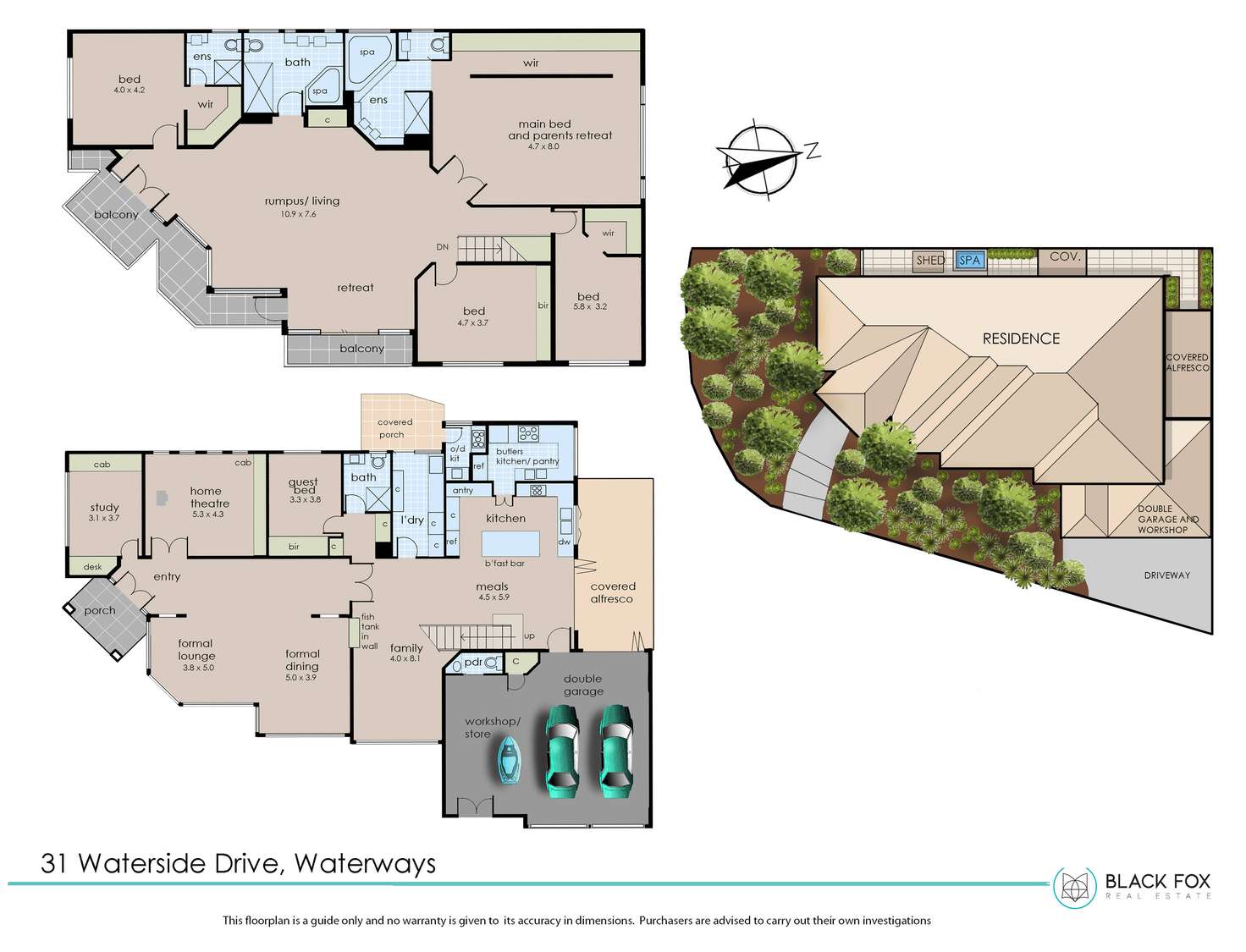 Floorplan of Homely house listing, 31 Waterside Drive, Waterways VIC 3195