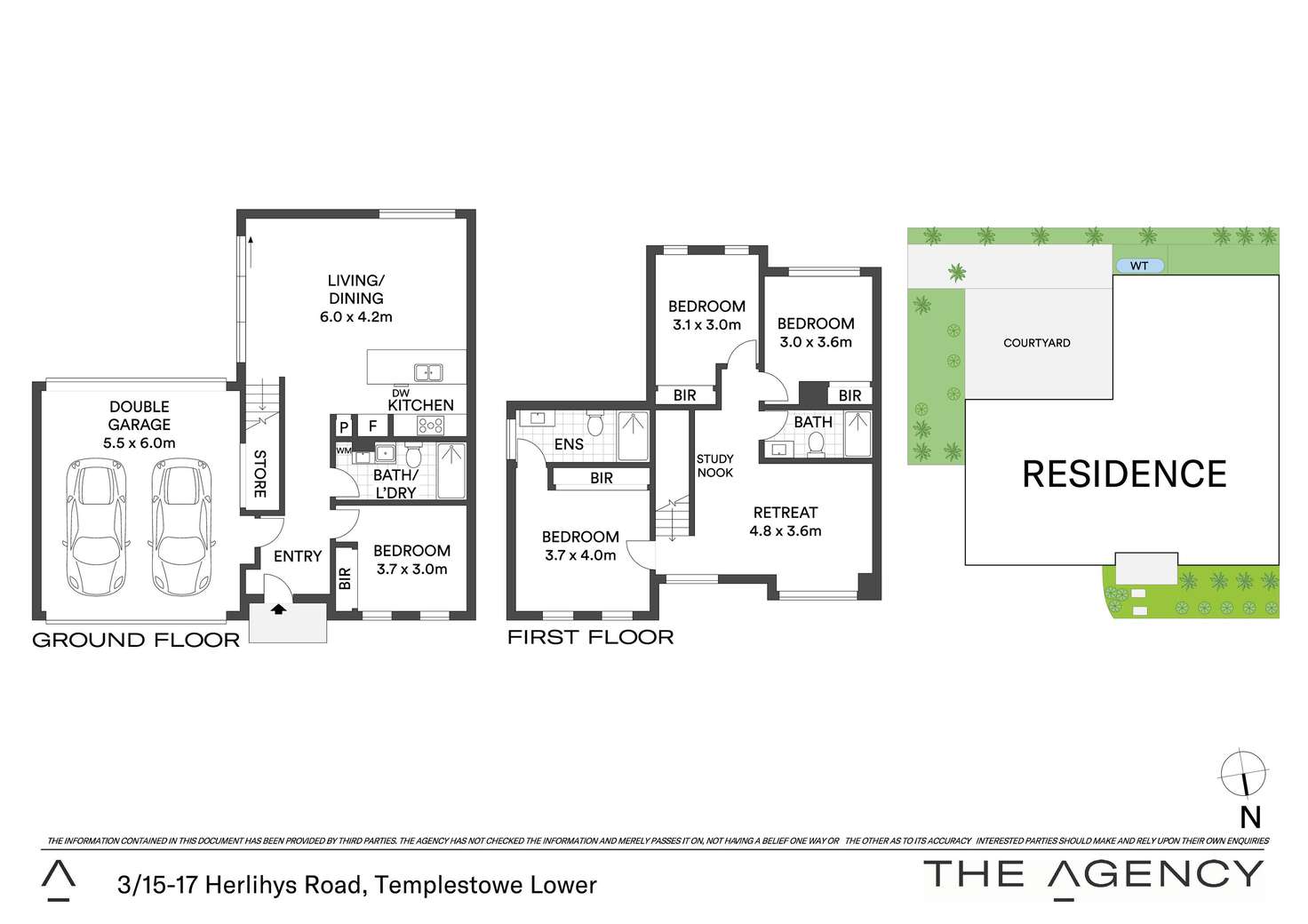 Floorplan of Homely townhouse listing, 3/15-17 Herlihys Road, Templestowe Lower VIC 3107