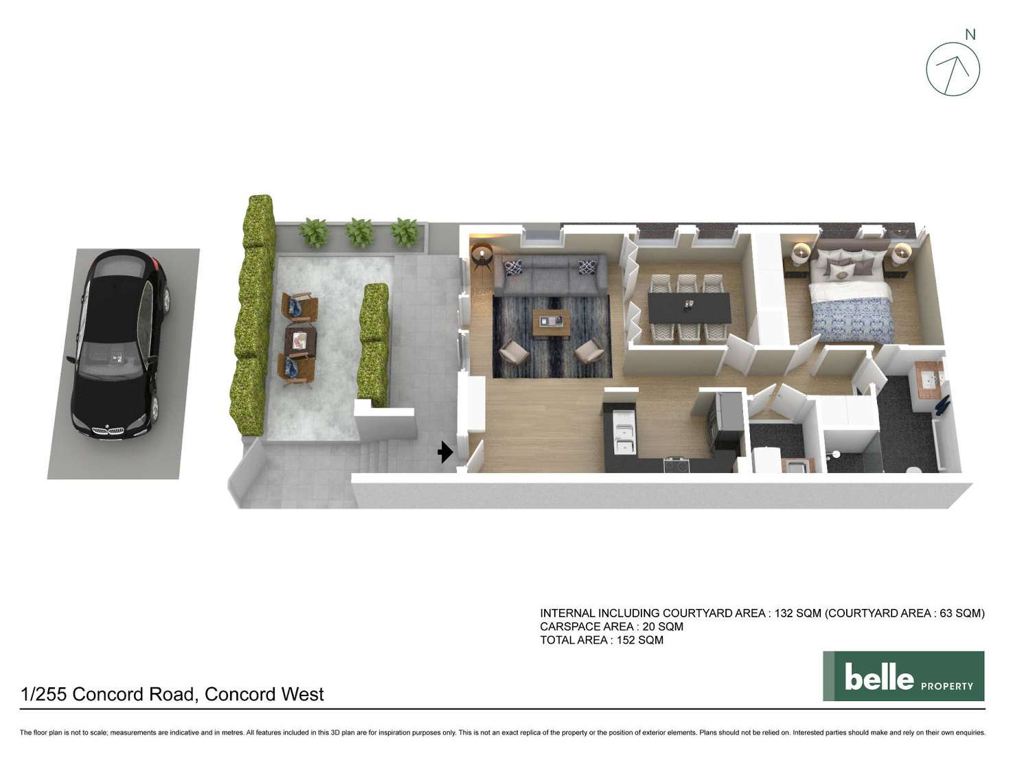 Floorplan of Homely apartment listing, 1/255 Concord Road, Concord West NSW 2138