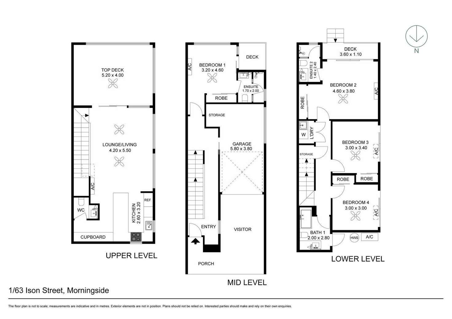 Floorplan of Homely townhouse listing, 1/63 Ison Street, Morningside QLD 4170