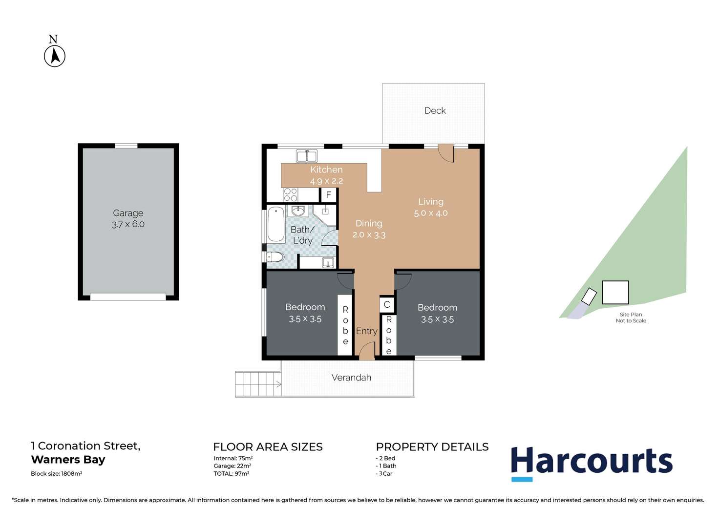 Floorplan of Homely house listing, 1 Coronation Street, Warners Bay NSW 2282