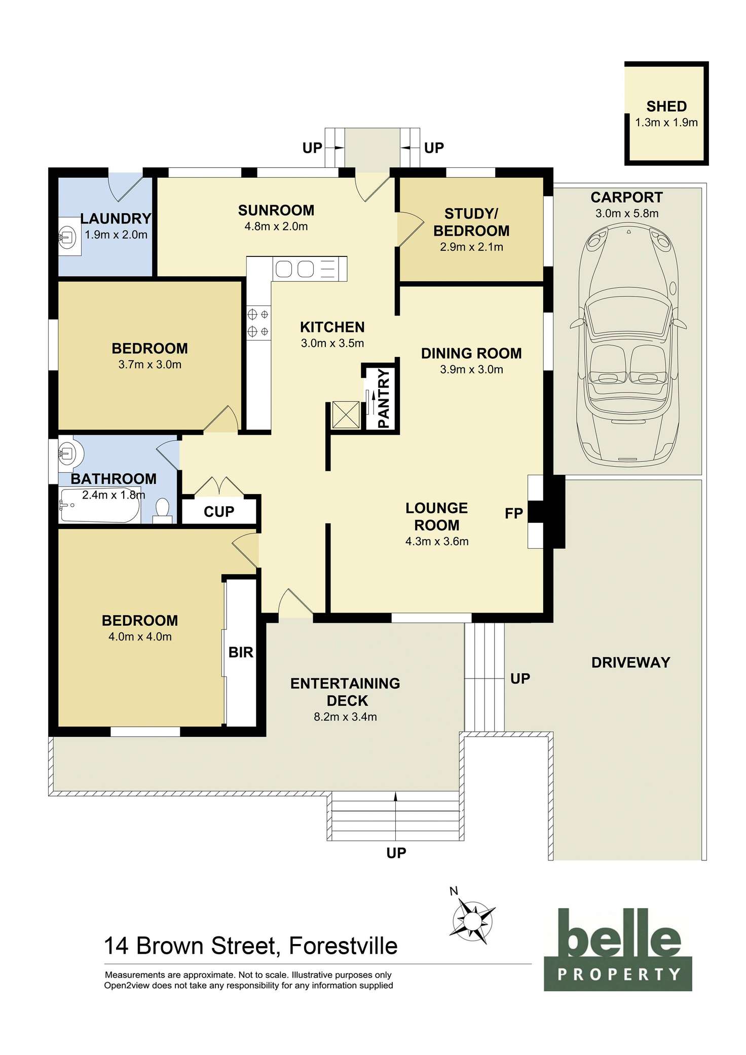 Floorplan of Homely house listing, 14 Brown Street, Forestville NSW 2087