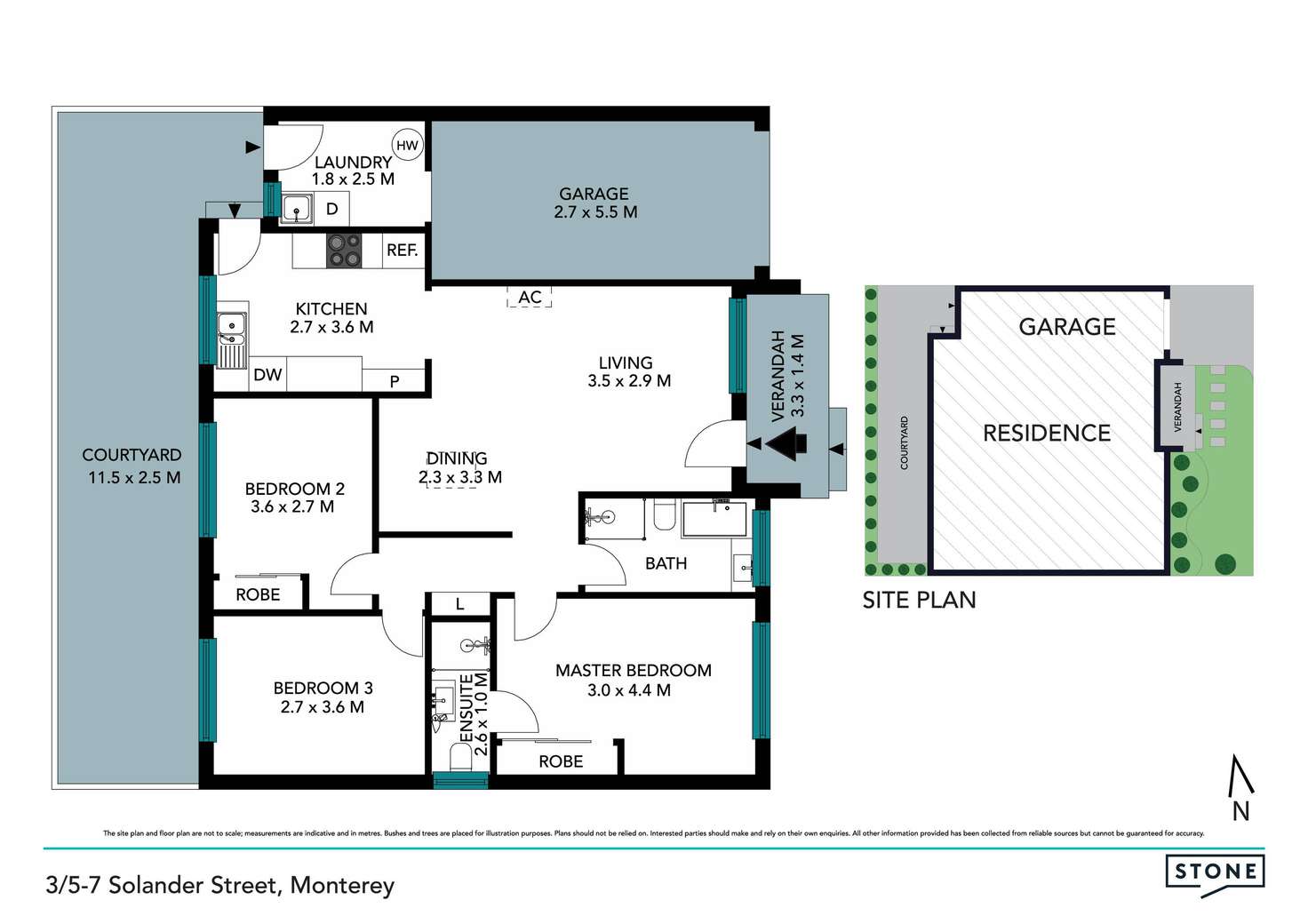 Floorplan of Homely villa listing, 3/5-7 Solander Street, Monterey NSW 2217