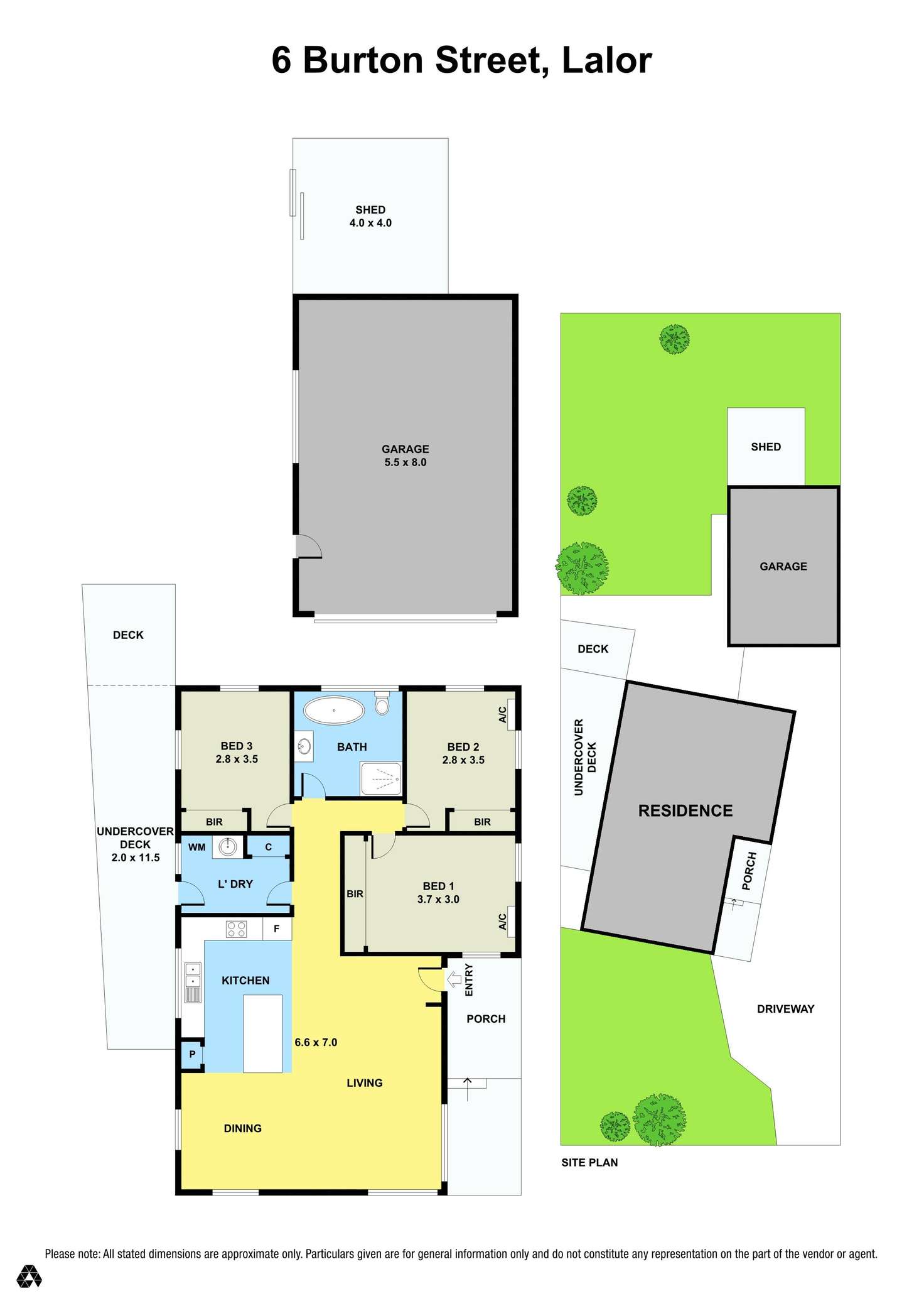 Floorplan of Homely house listing, 6 Burton Street, Lalor VIC 3075