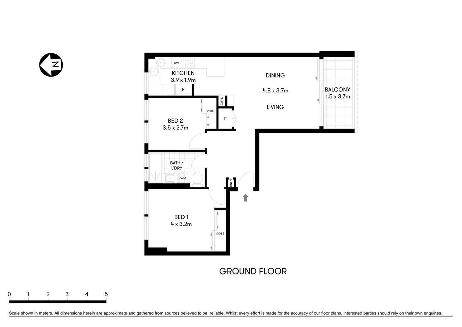 Floorplan of Homely apartment listing, 6/441 Alfred Street, Neutral Bay NSW 2089