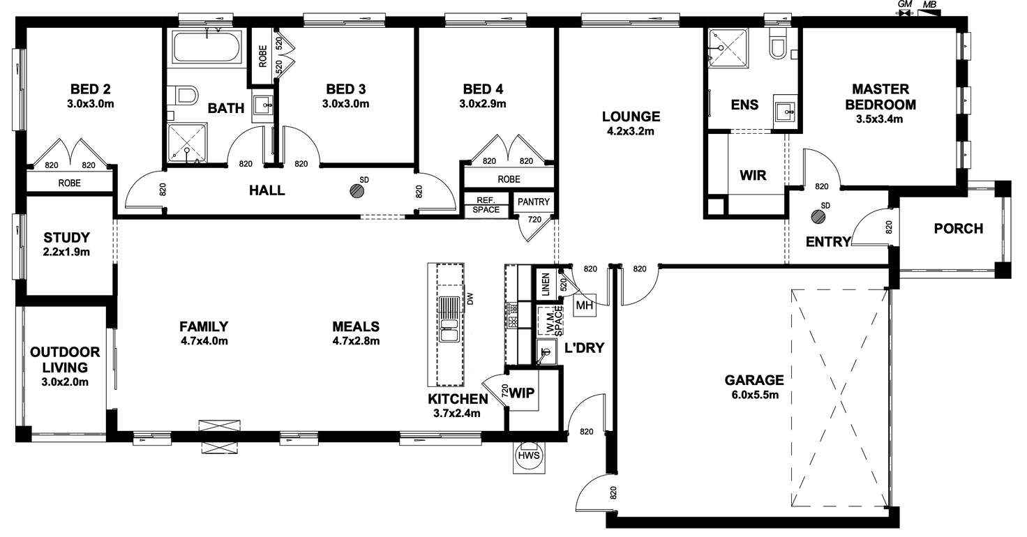 Floorplan of Homely house listing, 16 Omars Place, Narre Warren VIC 3805