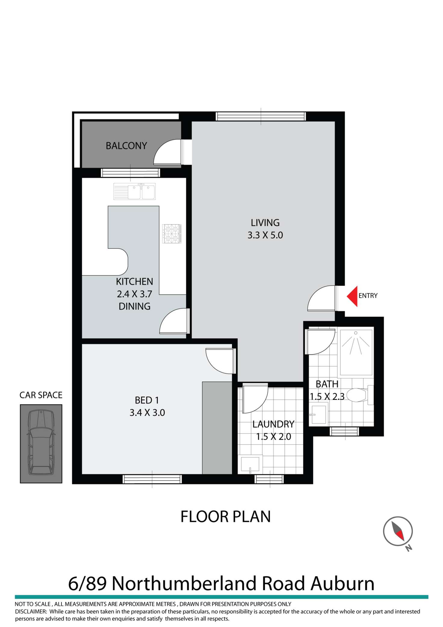 Floorplan of Homely unit listing, 6/89 Northumberland Road, Auburn NSW 2144