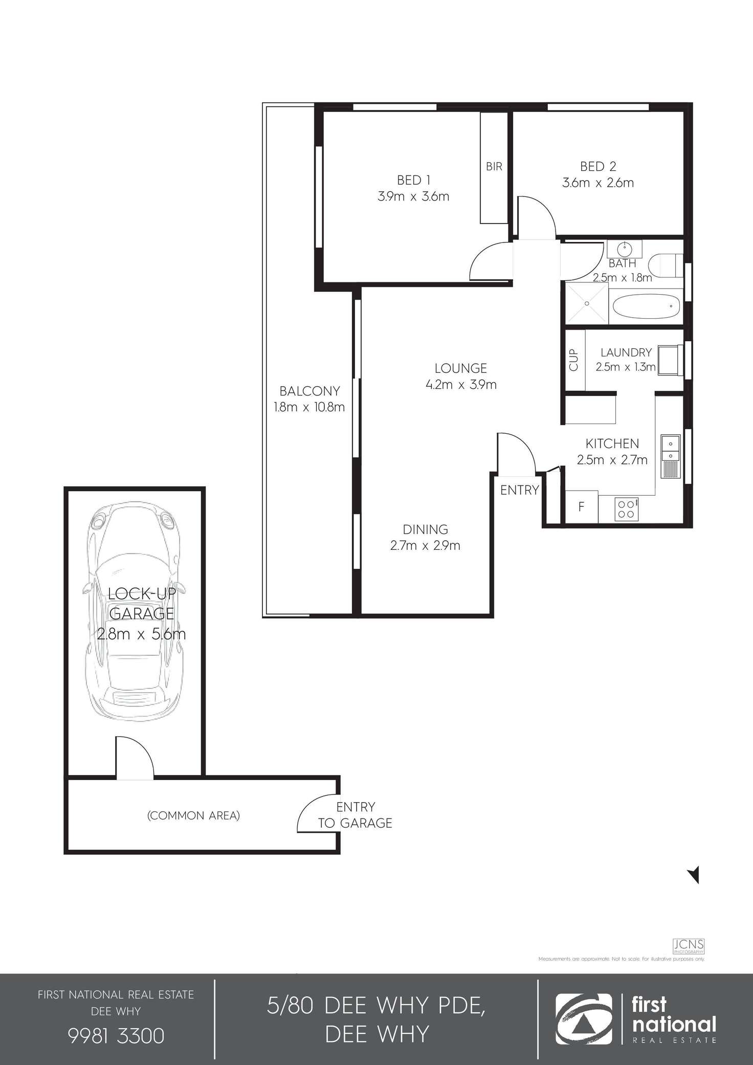 Floorplan of Homely apartment listing, 5/80 Dee Why Parade, Dee Why NSW 2099