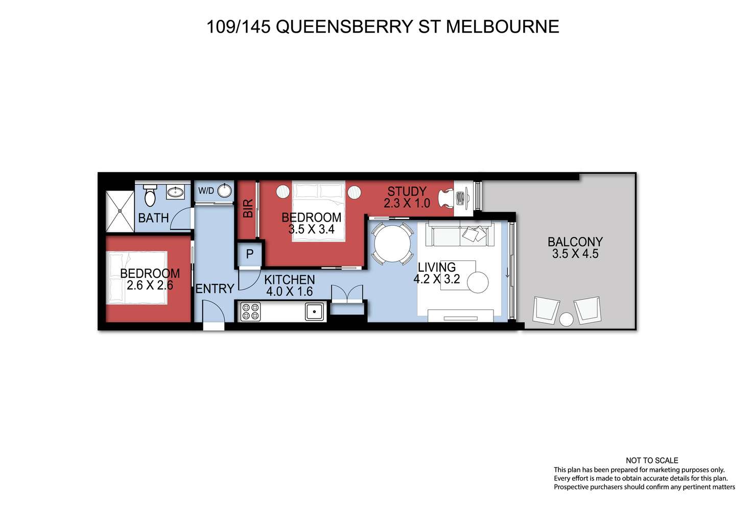 Floorplan of Homely apartment listing, 109/145 Queensberry Street, Carlton VIC 3053