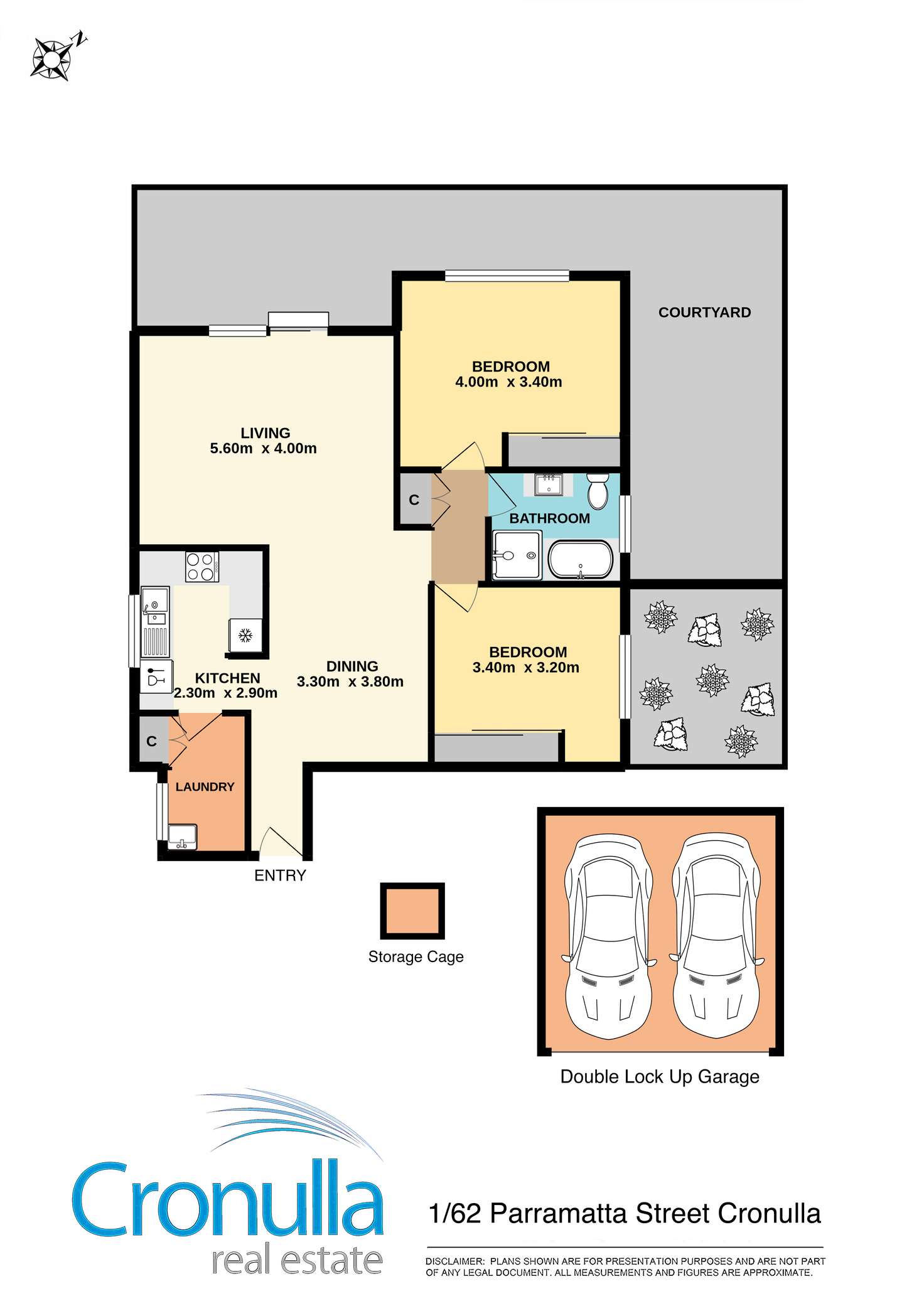 Floorplan of Homely apartment listing, 1/62-70 Parramatta Street, Cronulla NSW 2230