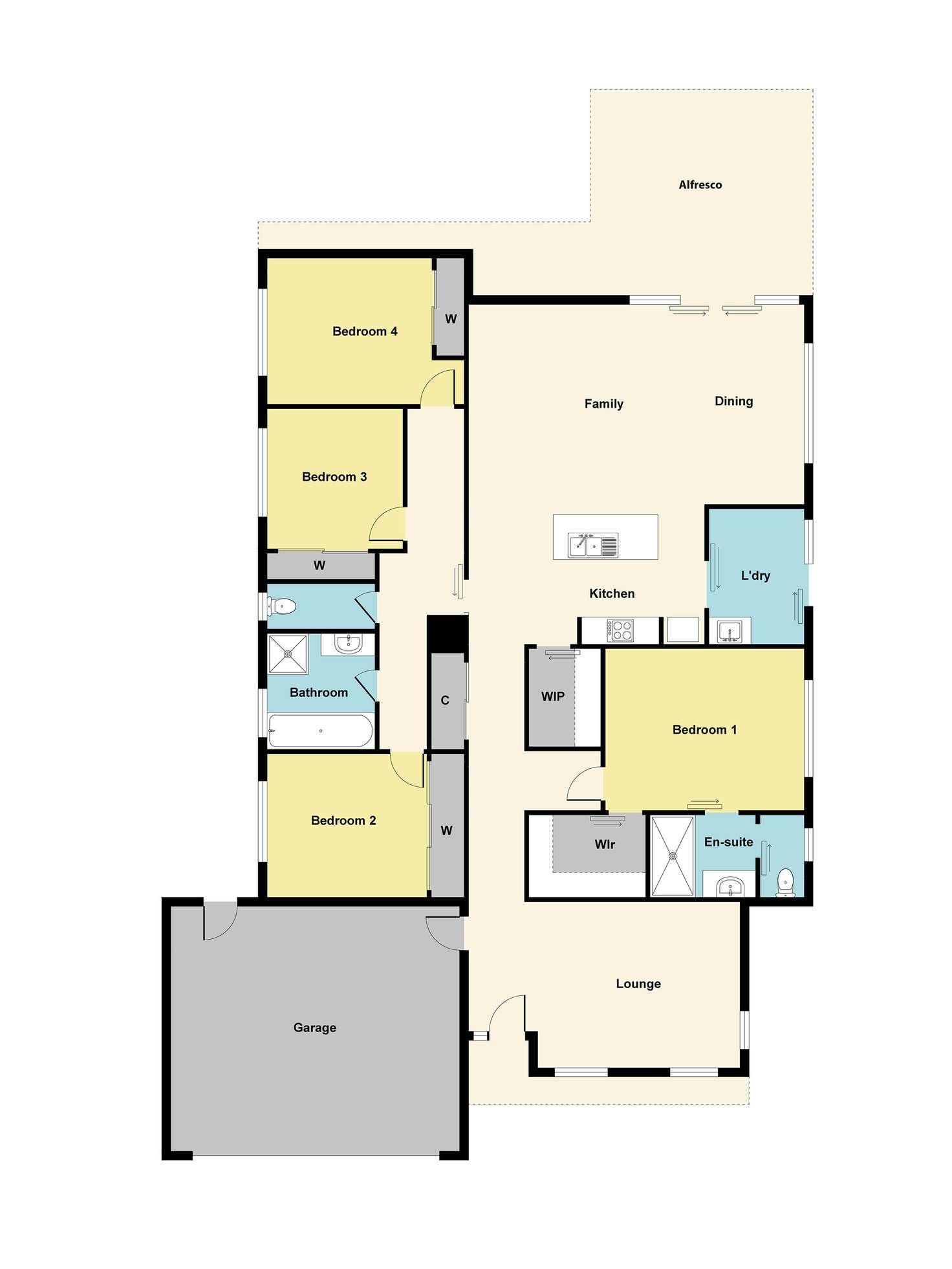 Floorplan of Homely house listing, 12 Catalina Court, Ballarat East VIC 3350