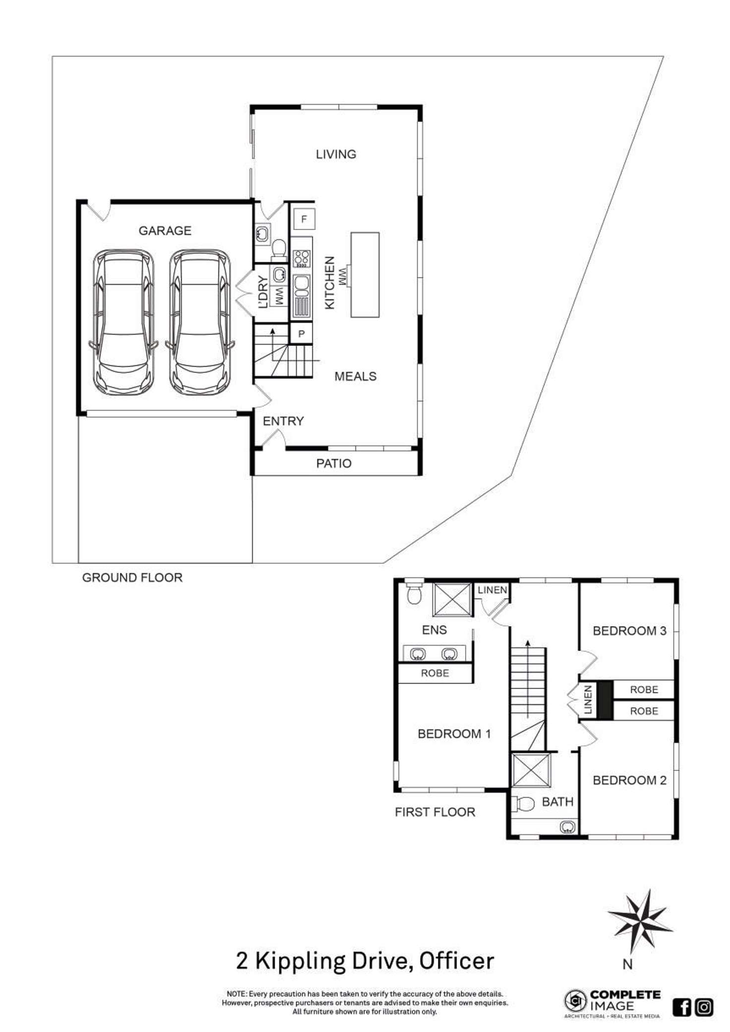 Floorplan of Homely house listing, 2 Kipling Drive, Officer VIC 3809