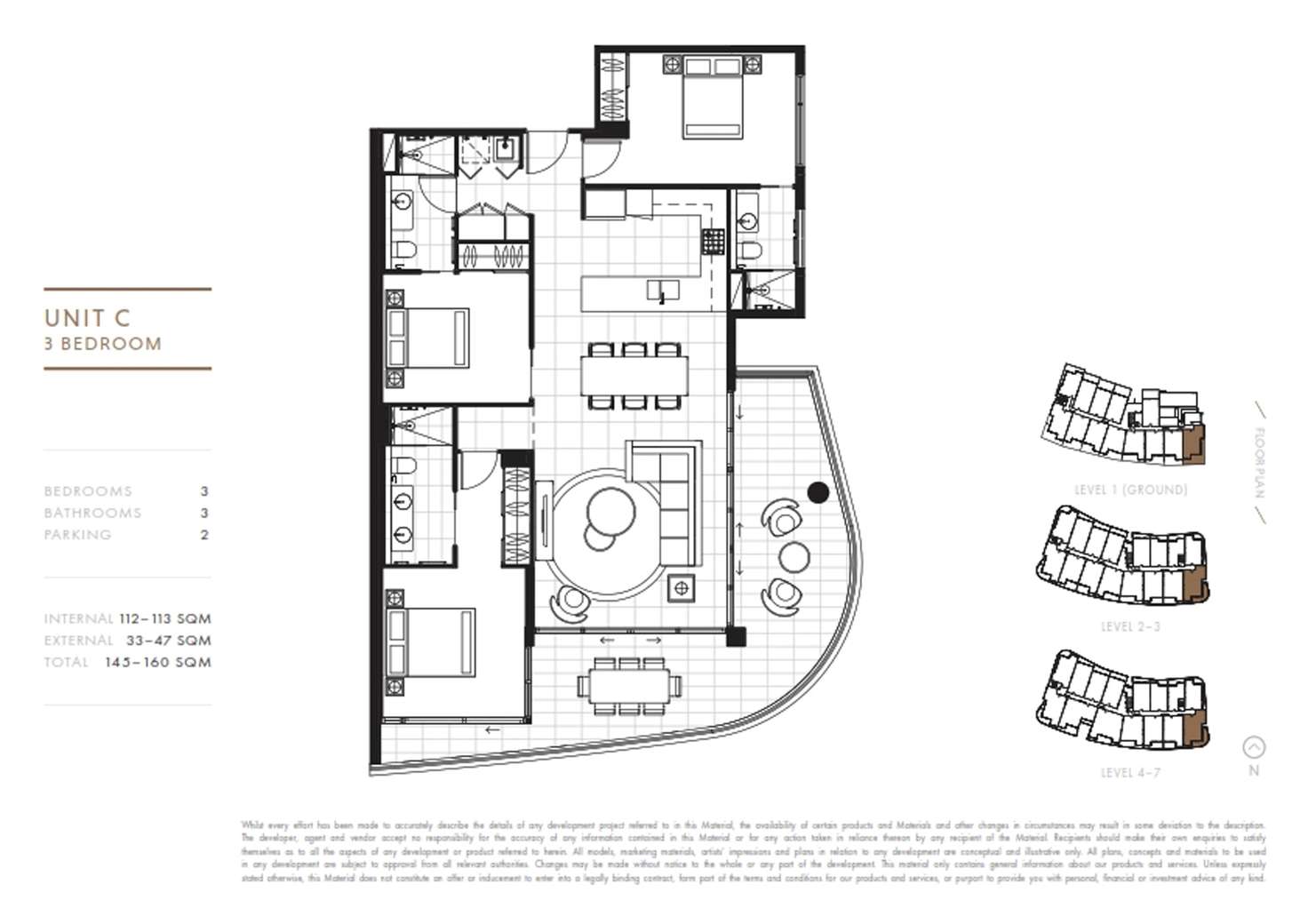Floorplan of Homely unit listing, 1501/1 Grant Avenue, Hope Island QLD 4212