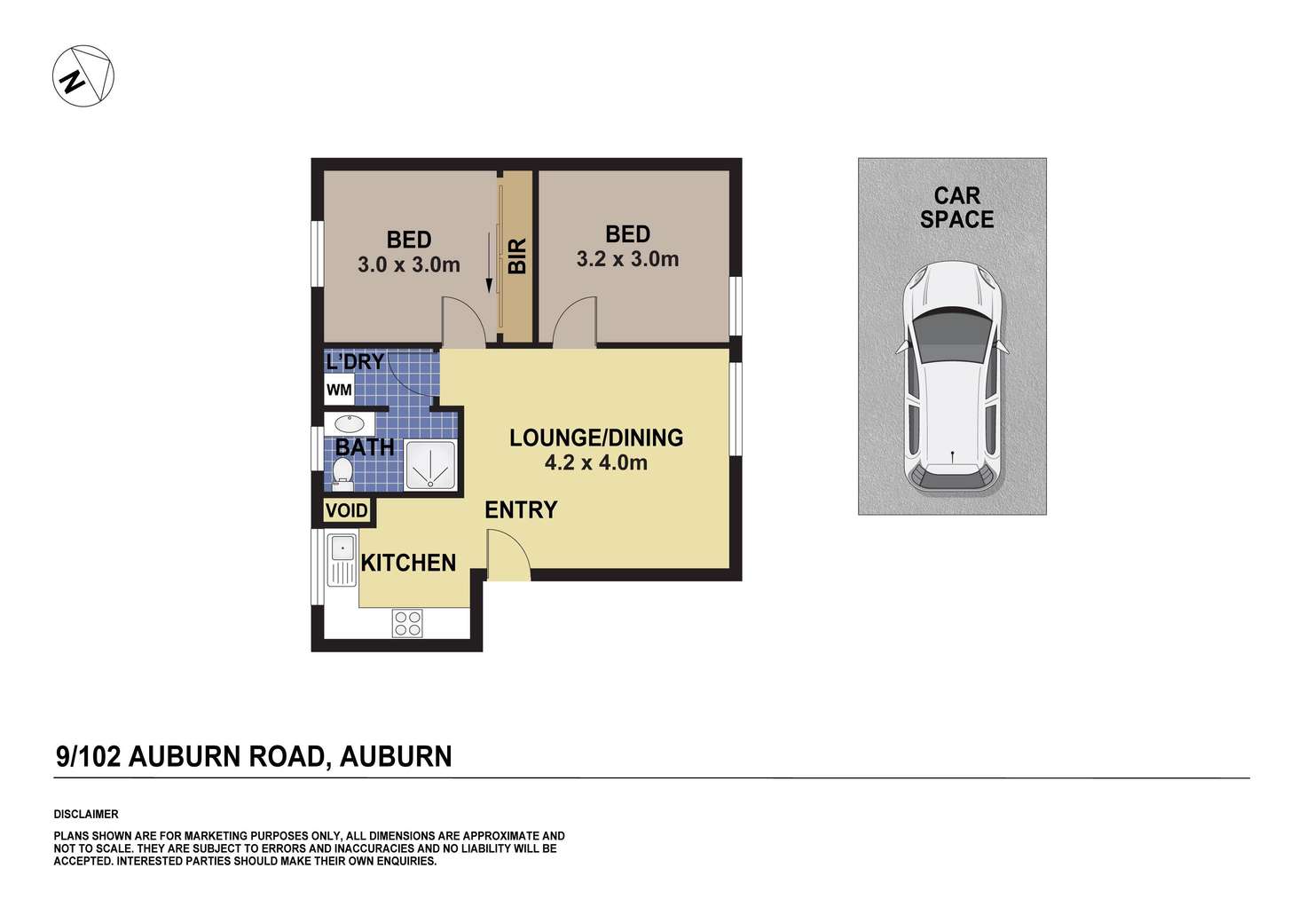 Floorplan of Homely unit listing, 9/102 Auburn Road, Auburn NSW 2144