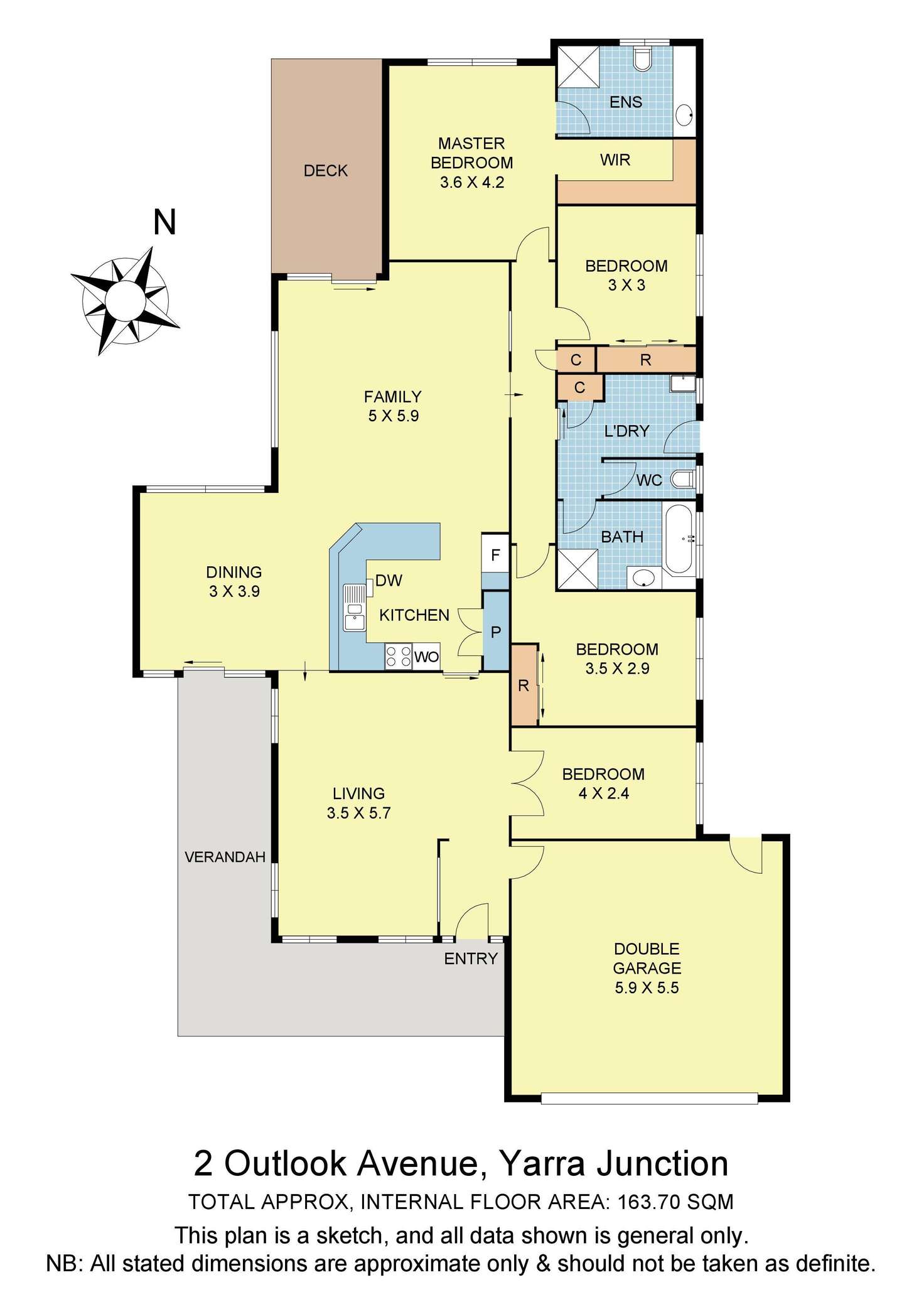 Floorplan of Homely house listing, 2 Outlook Avenue, Yarra Junction VIC 3797