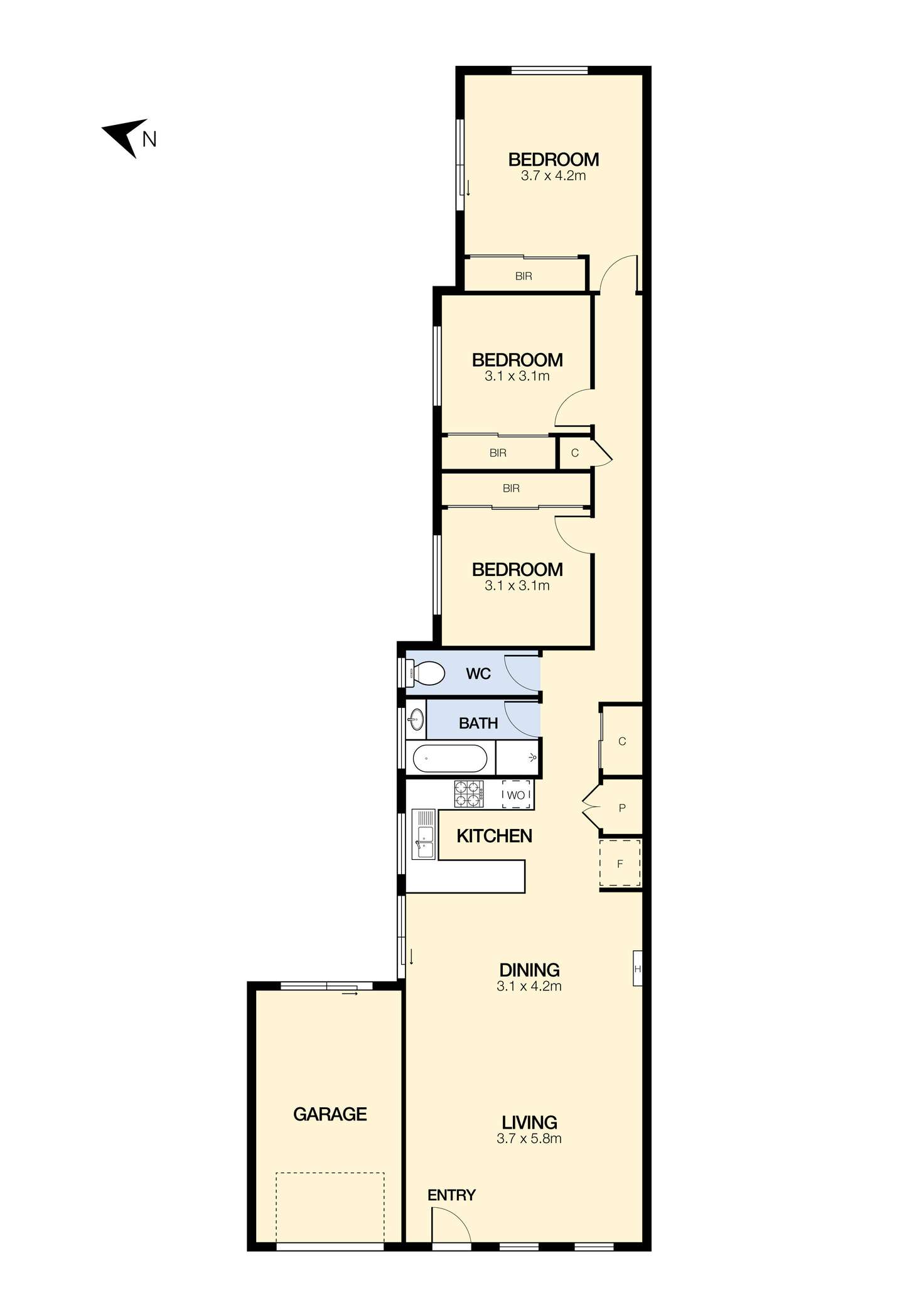 Floorplan of Homely house listing, 8A Silverdene Avenue, Sydenham VIC 3037