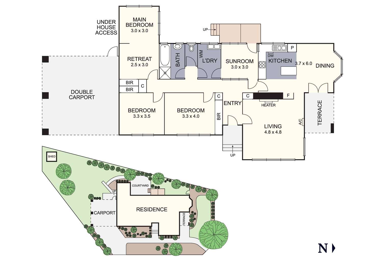 Floorplan of Homely house listing, 6 The Boulevard, Heathmont VIC 3135