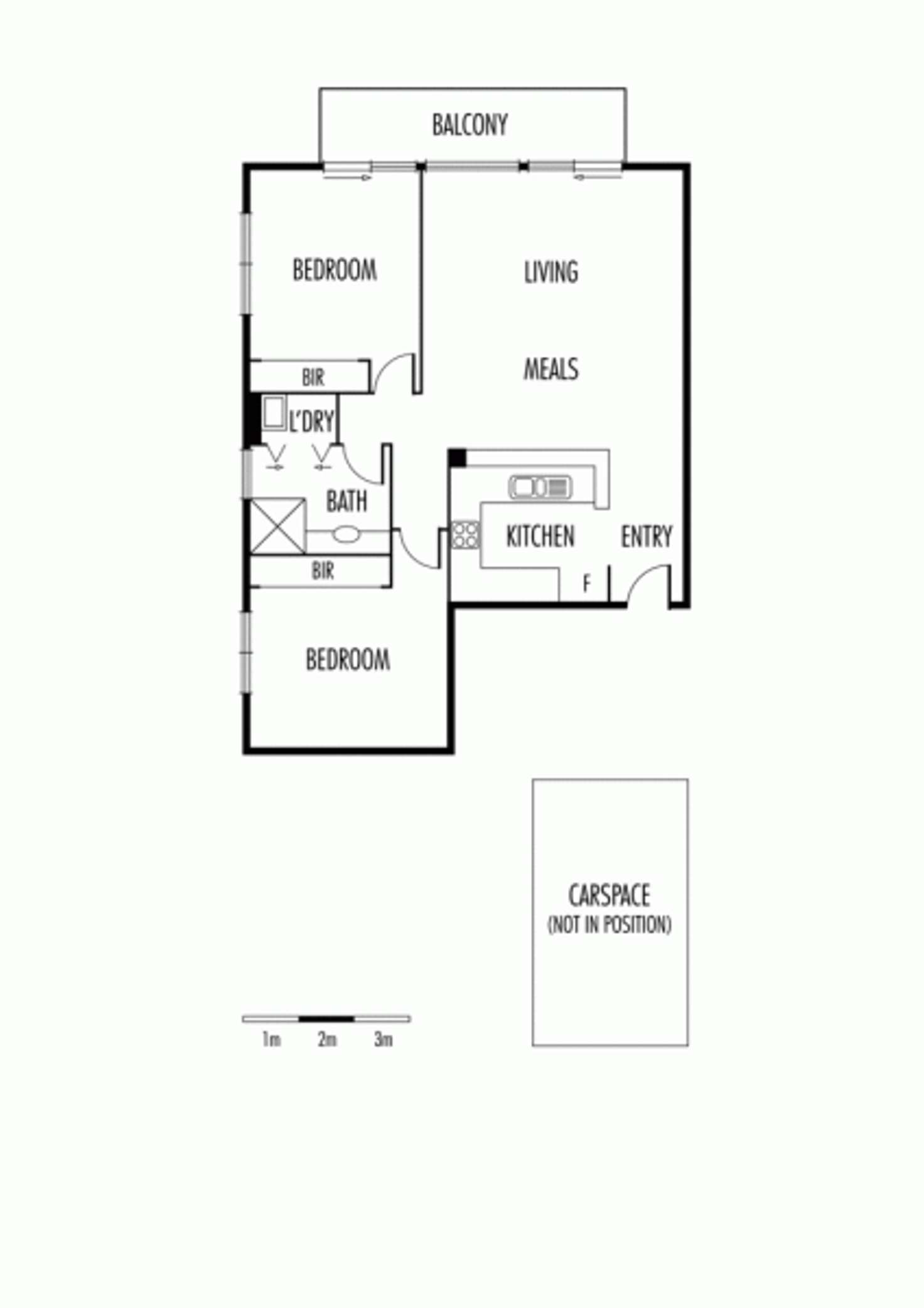 Floorplan of Homely apartment listing, 28/88 Wells Street, Southbank VIC 3006