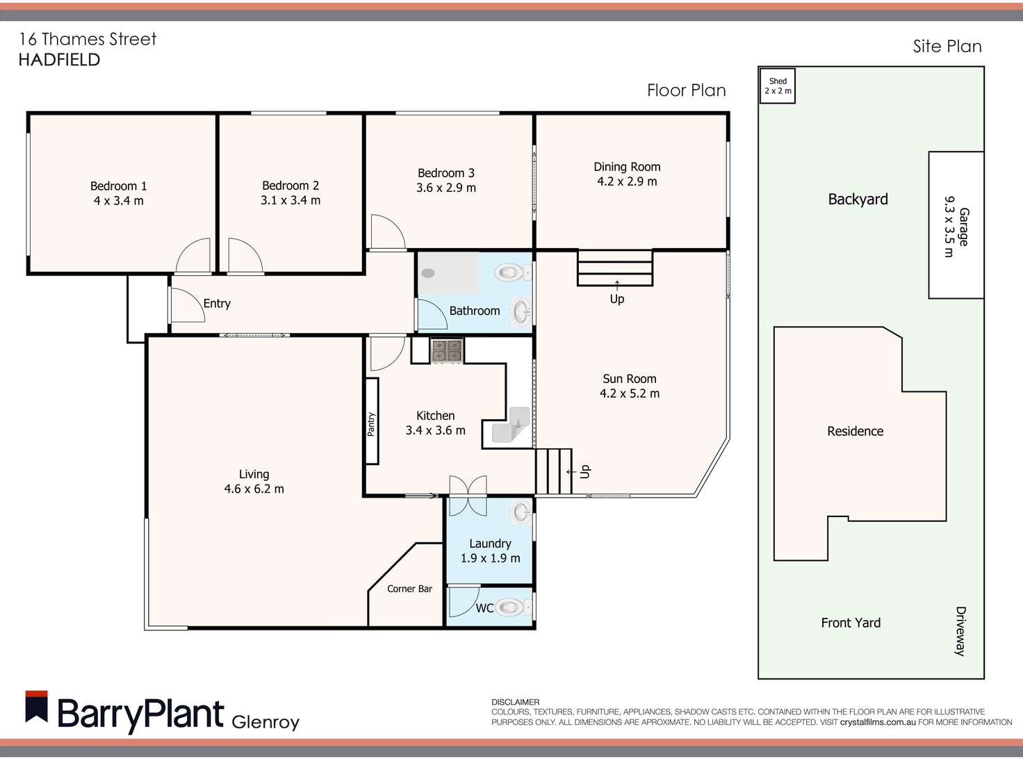 Floorplan of Homely house listing, 16 Thames Street, Hadfield VIC 3046