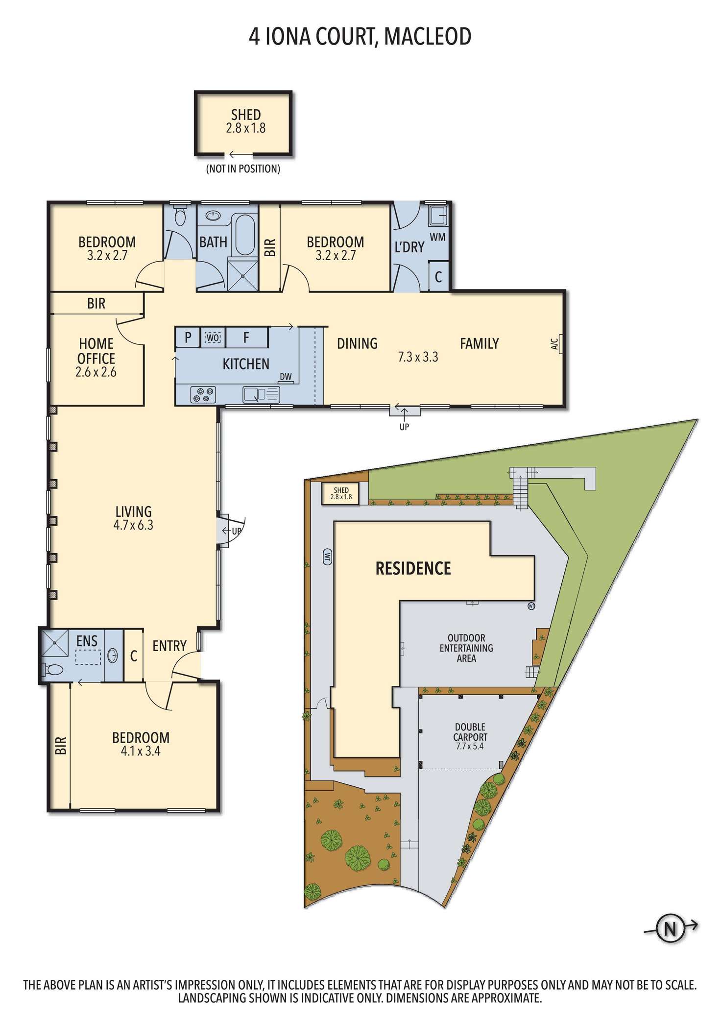 Floorplan of Homely house listing, 4 Iona Court, Macleod VIC 3085