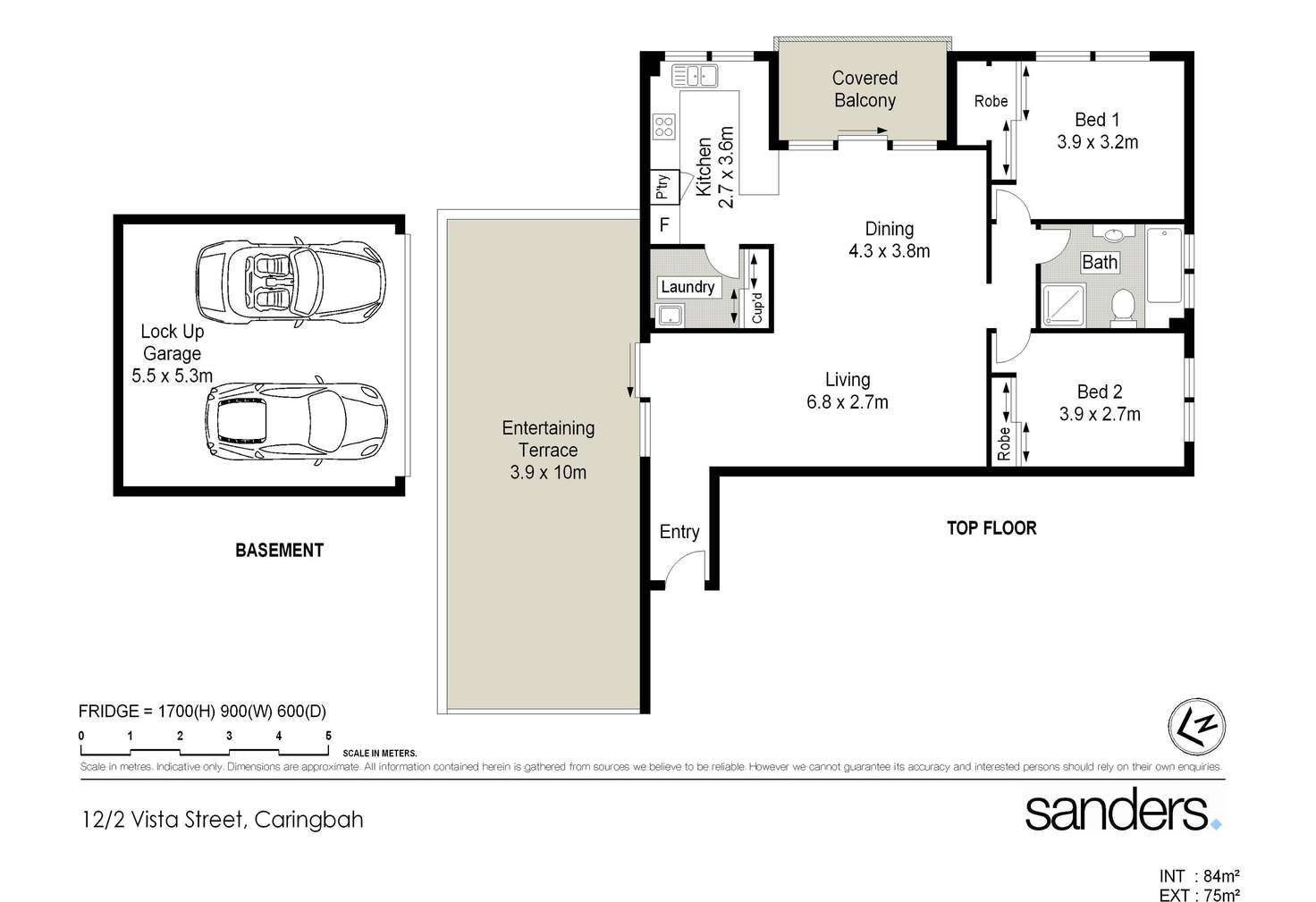 Floorplan of Homely apartment listing, 12/2 Vista Street, Caringbah NSW 2229