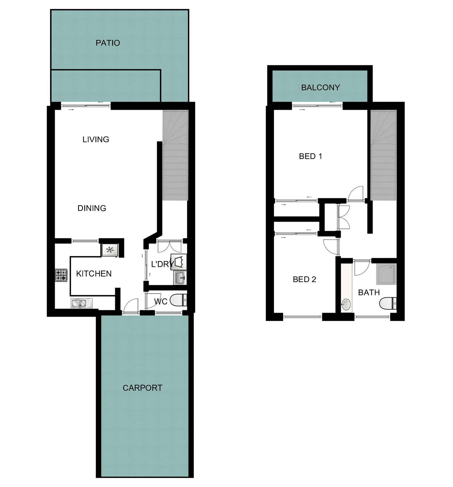 Floorplan of Homely townhouse listing, 12/60 Macarthy Road, Marsden QLD 4132