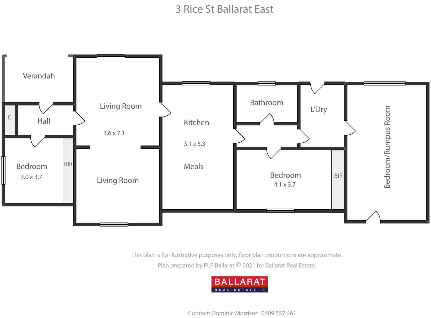 Floorplan of Homely house listing, 2 Rice Street, Ballarat East VIC 3350