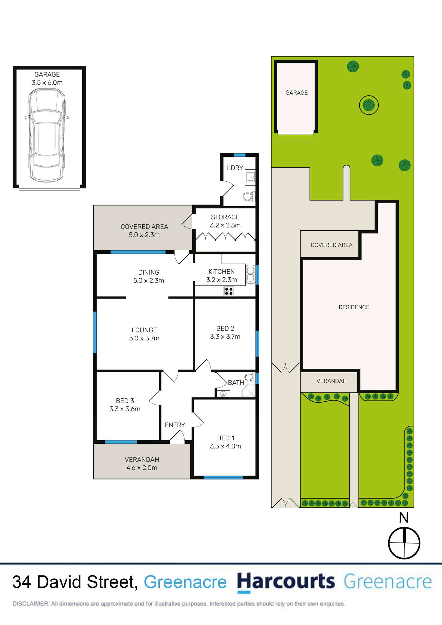 Floorplan of Homely house listing, 34 David Street, Greenacre NSW 2190