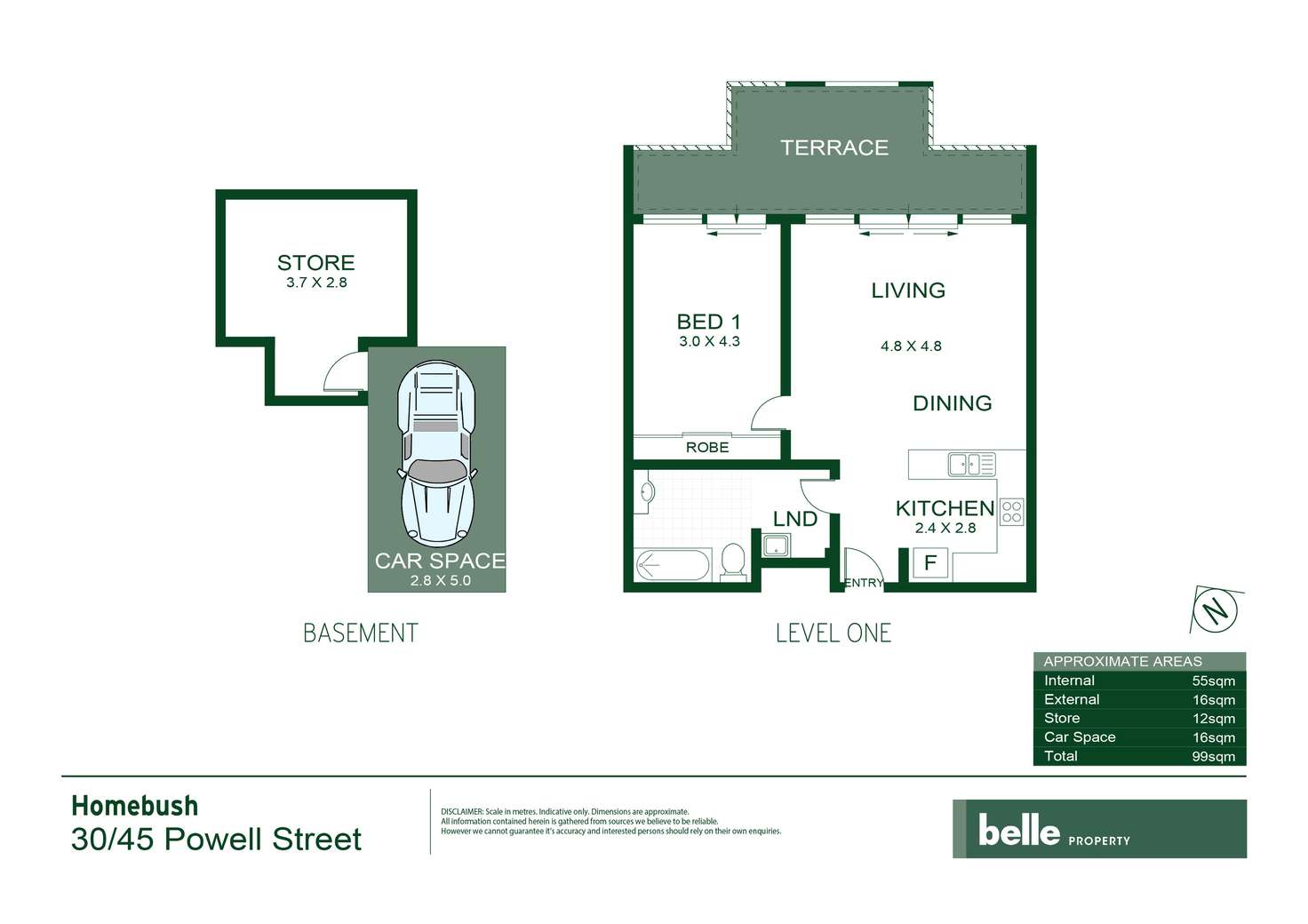 Floorplan of Homely apartment listing, 30/45 Powell Street, Homebush NSW 2140