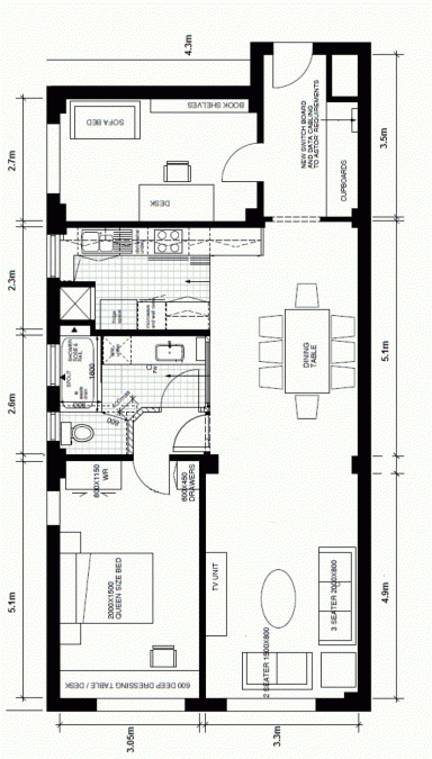 Floorplan of Homely apartment listing, 123-125 Macquarie Street, Sydney NSW 2000