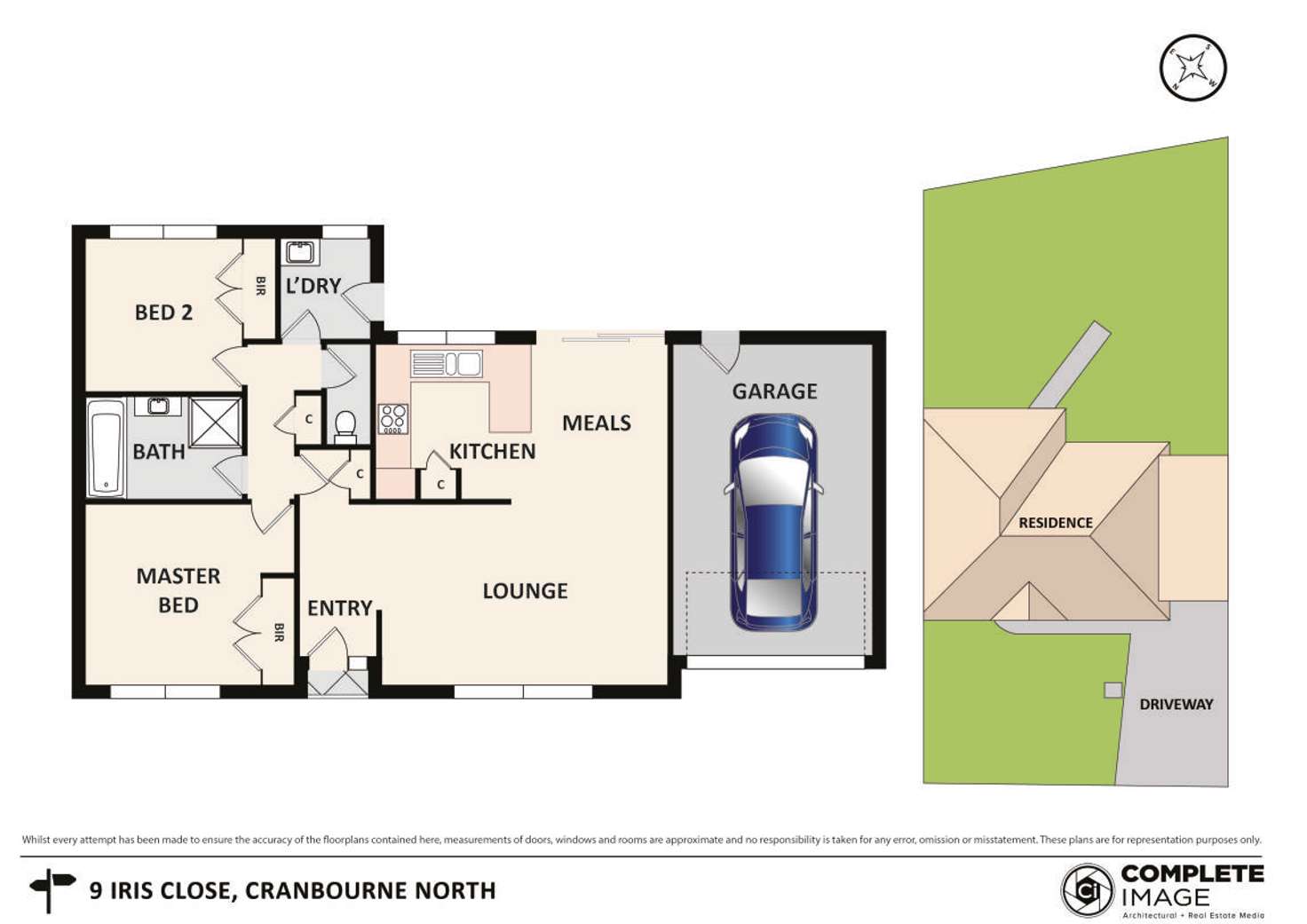 Floorplan of Homely house listing, 9 Iris Close, Cranbourne North VIC 3977