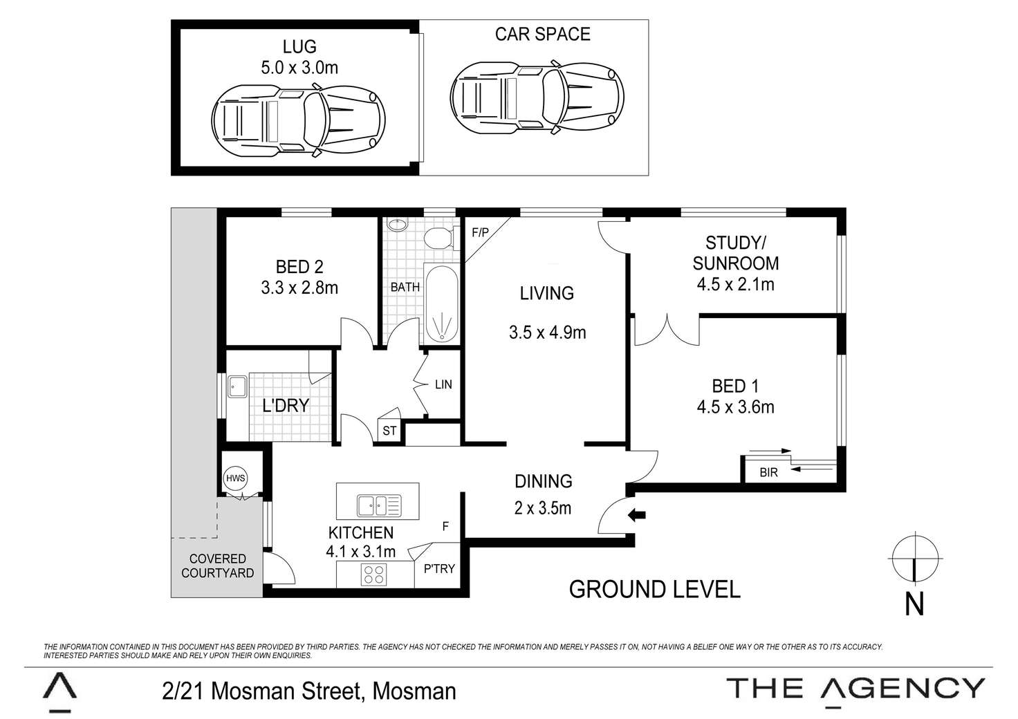 Floorplan of Homely apartment listing, 2/21 Mosman Street, Mosman NSW 2088