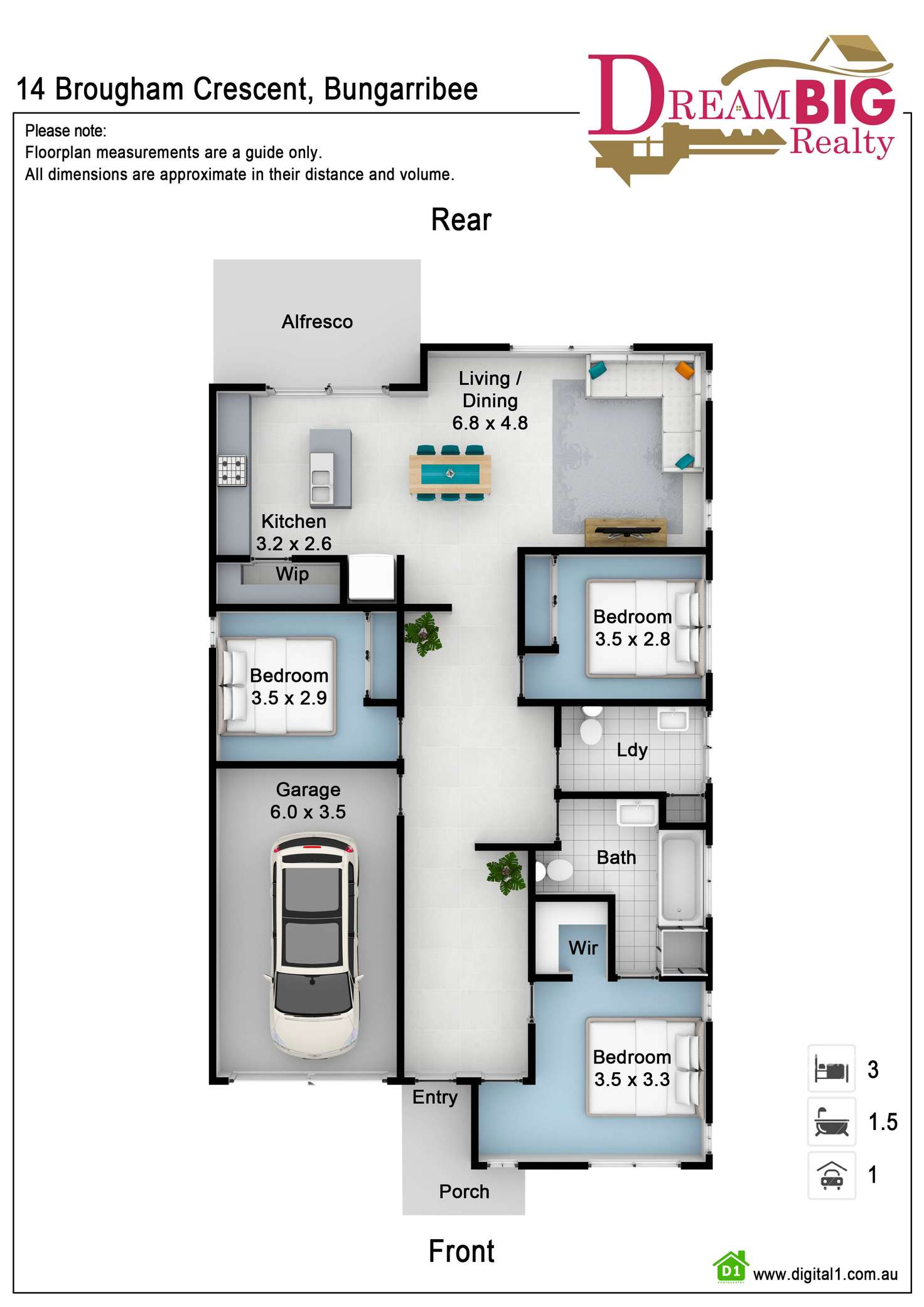 Floorplan of Homely house listing, 14 Brougham Crescent, Bungarribee NSW 2767