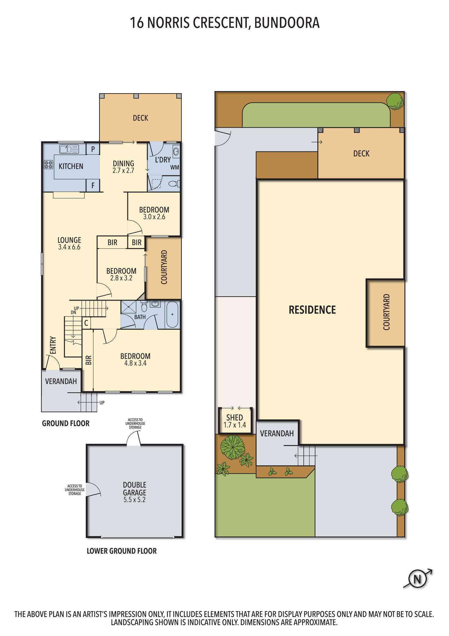 Floorplan of Homely house listing, 16 Norris Crescent, Bundoora VIC 3083