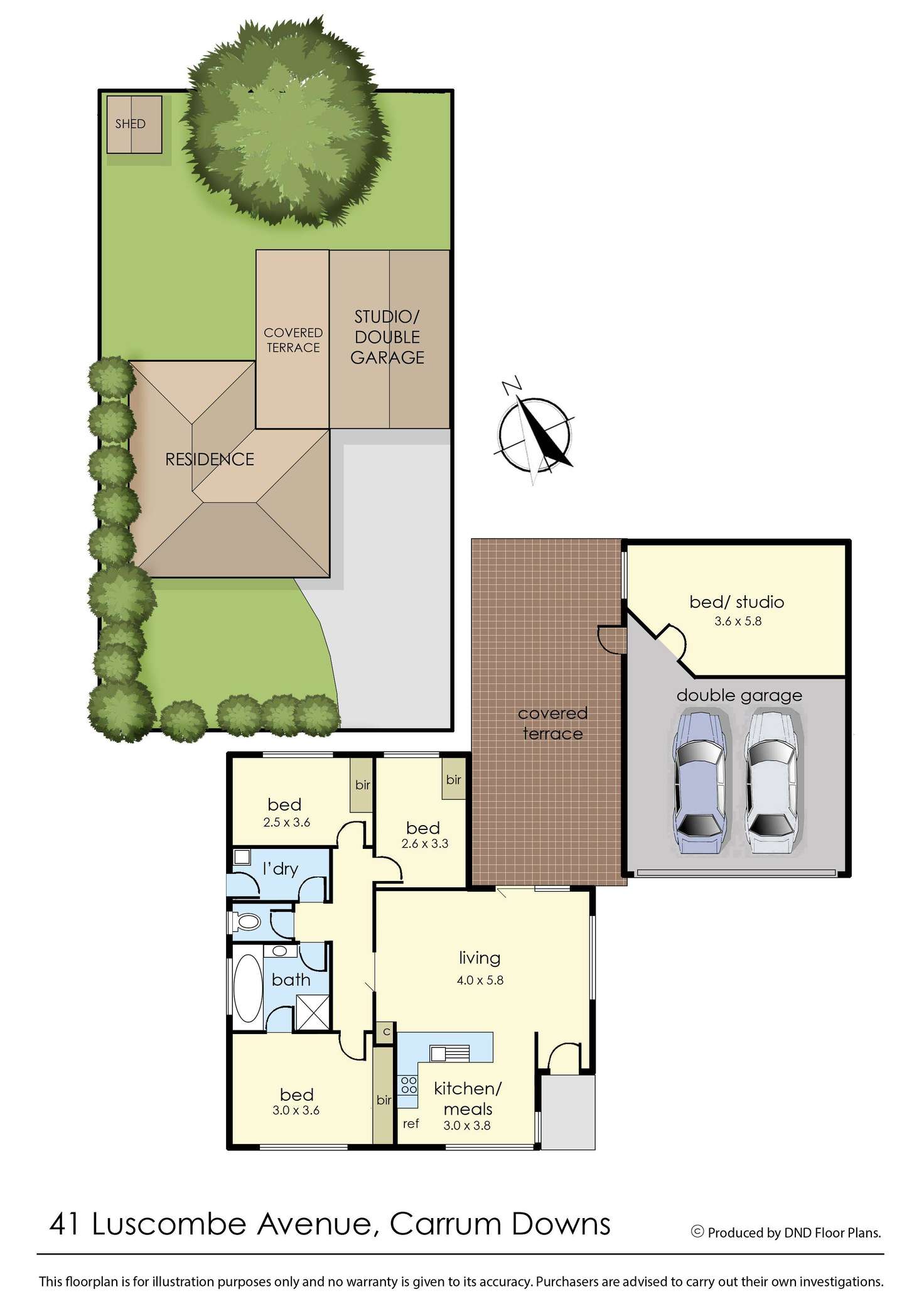 Floorplan of Homely house listing, 41 Luscombe Avenue, Carrum Downs VIC 3201