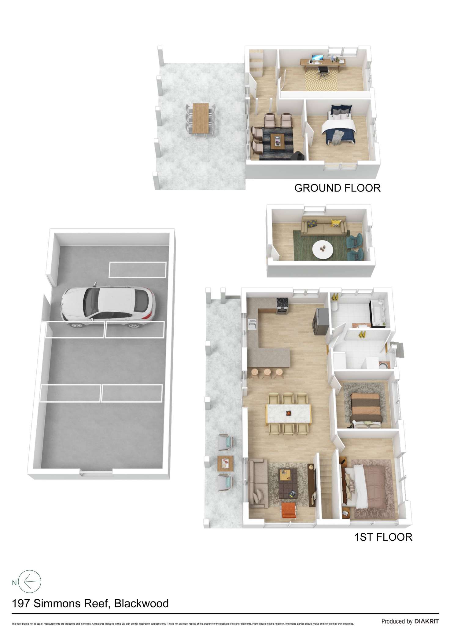 Floorplan of Homely house listing, 197 Simmons Reef Road, Blackwood VIC 3458