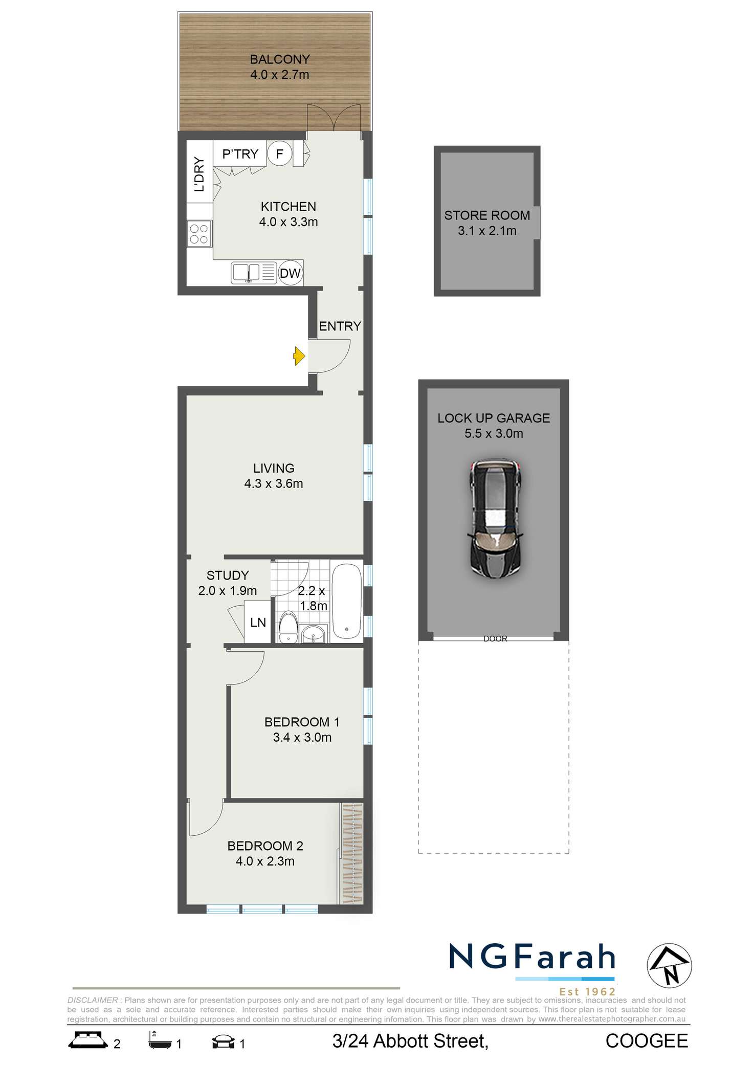 Floorplan of Homely apartment listing, 3/24 Abbott Street, Coogee NSW 2034