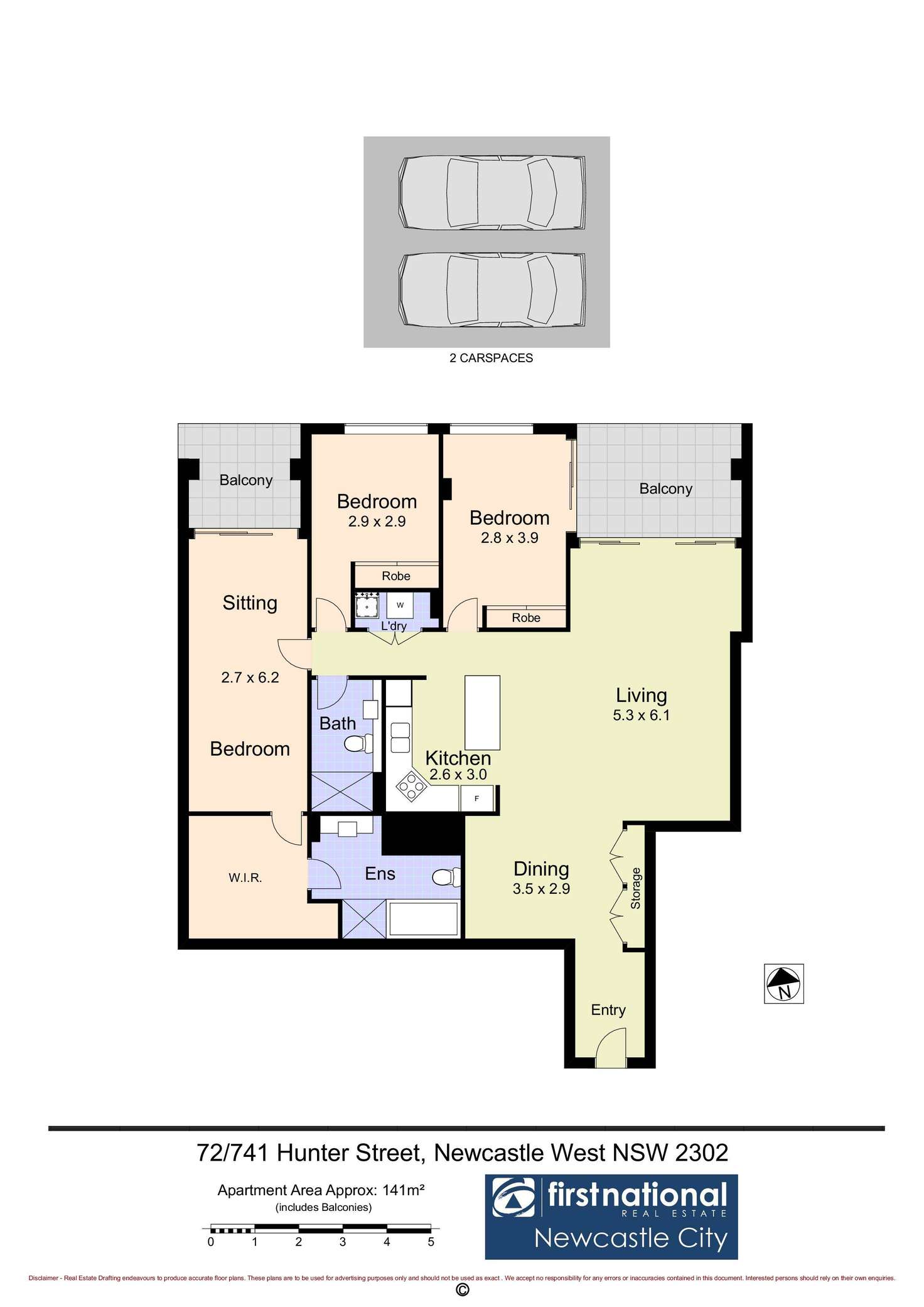 Floorplan of Homely apartment listing, 72/741 Hunter Street, Newcastle West NSW 2302