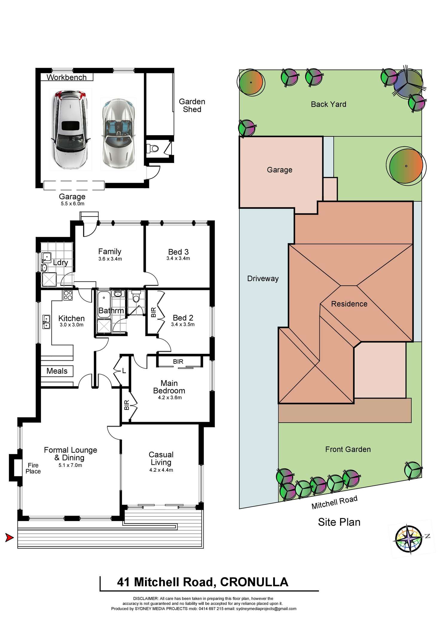 Floorplan of Homely house listing, 41 Mitchell Road, Cronulla NSW 2230