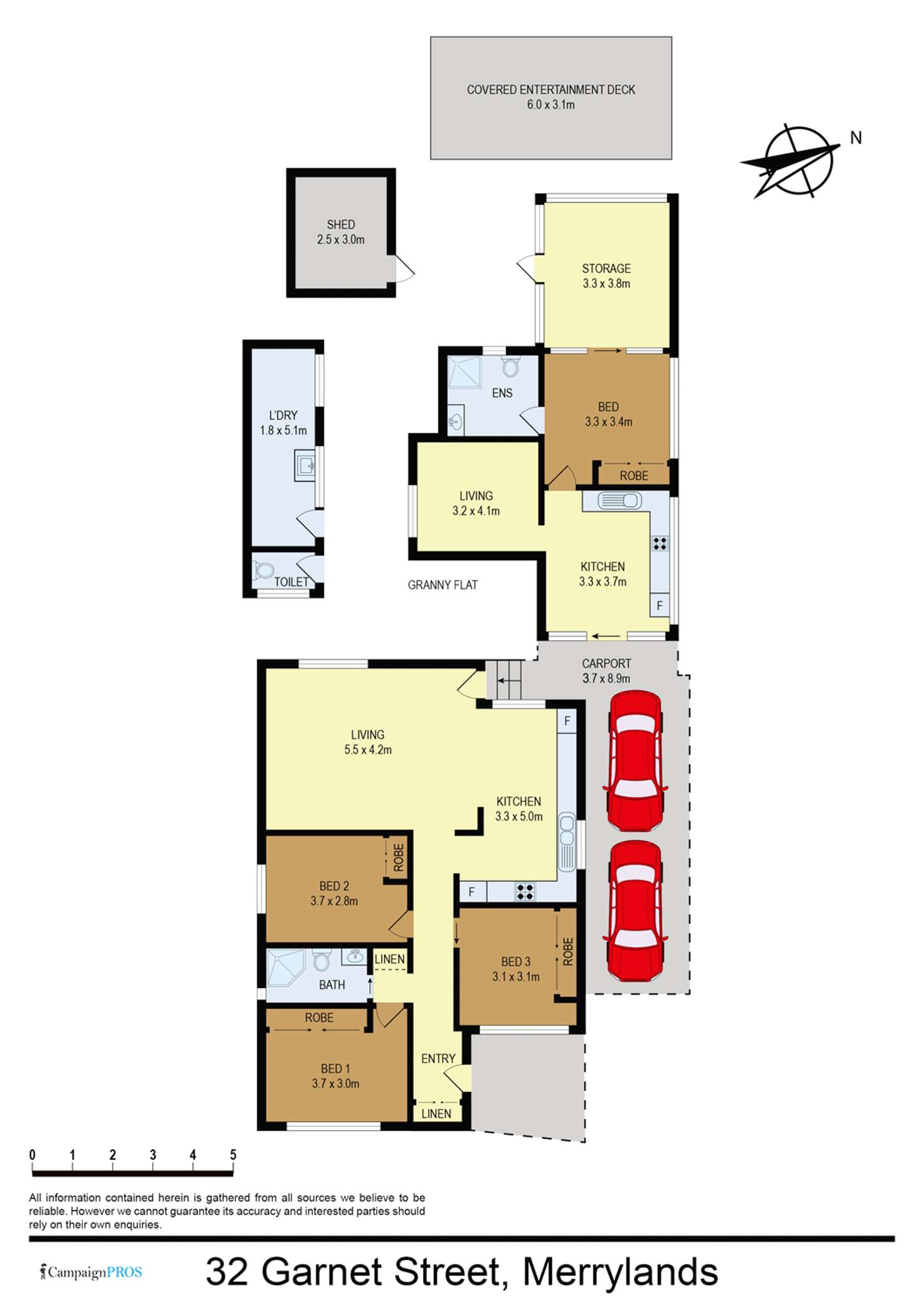 Floorplan of Homely house listing, 32 Garnet Street, Merrylands NSW 2160