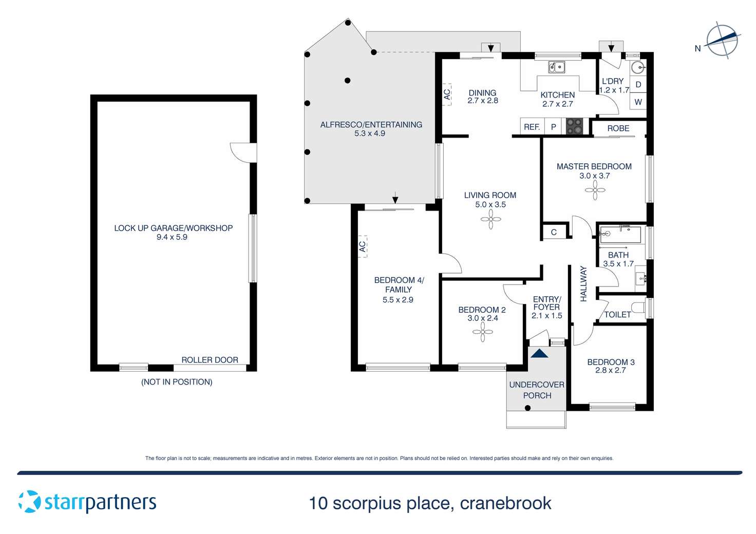 Floorplan of Homely house listing, 10 Scorpius Place, Cranebrook NSW 2749
