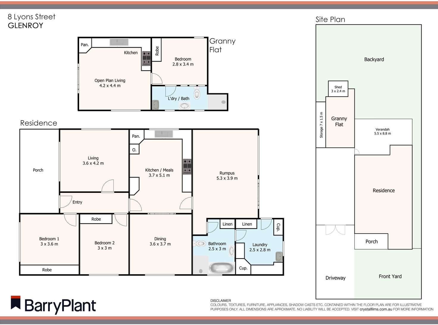 Floorplan of Homely house listing, 8 Lyons Street, Glenroy VIC 3046