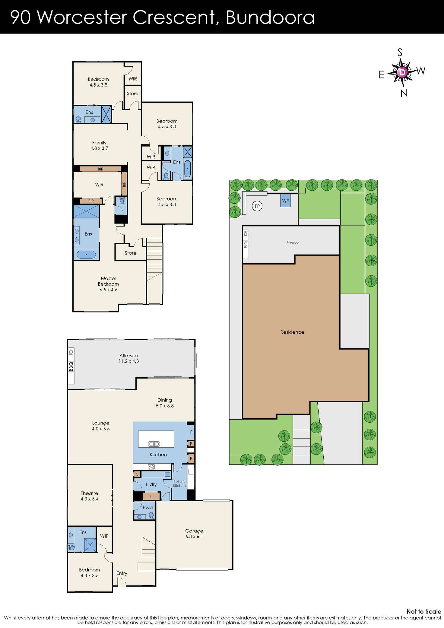 Floorplan of Homely house listing, 90 Worcester Crescent, Bundoora VIC 3083