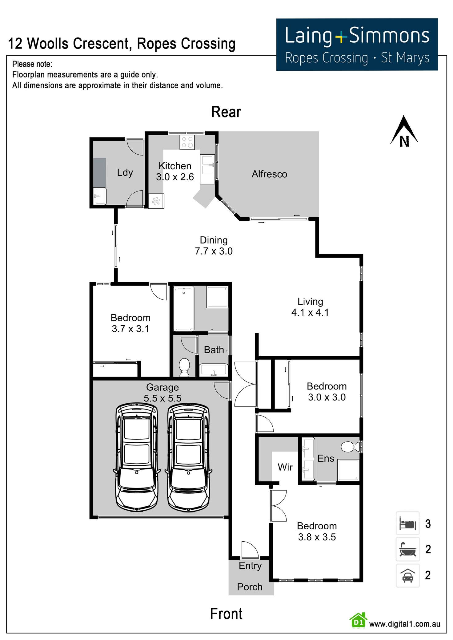 Floorplan of Homely house listing, 12 Woolls Crescent, Ropes Crossing NSW 2760