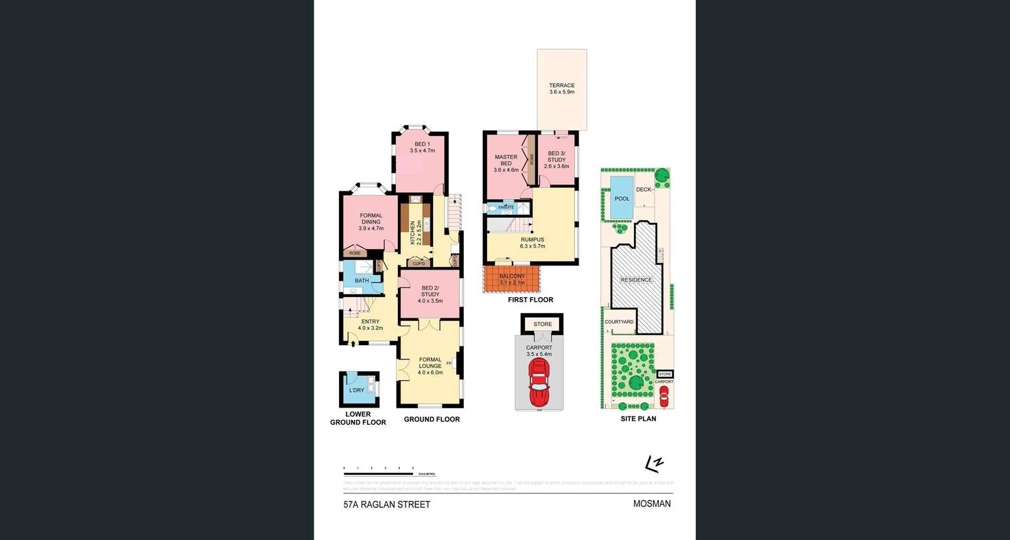 Floorplan of Homely house listing, 57a Raglan Street, Mosman NSW 2088