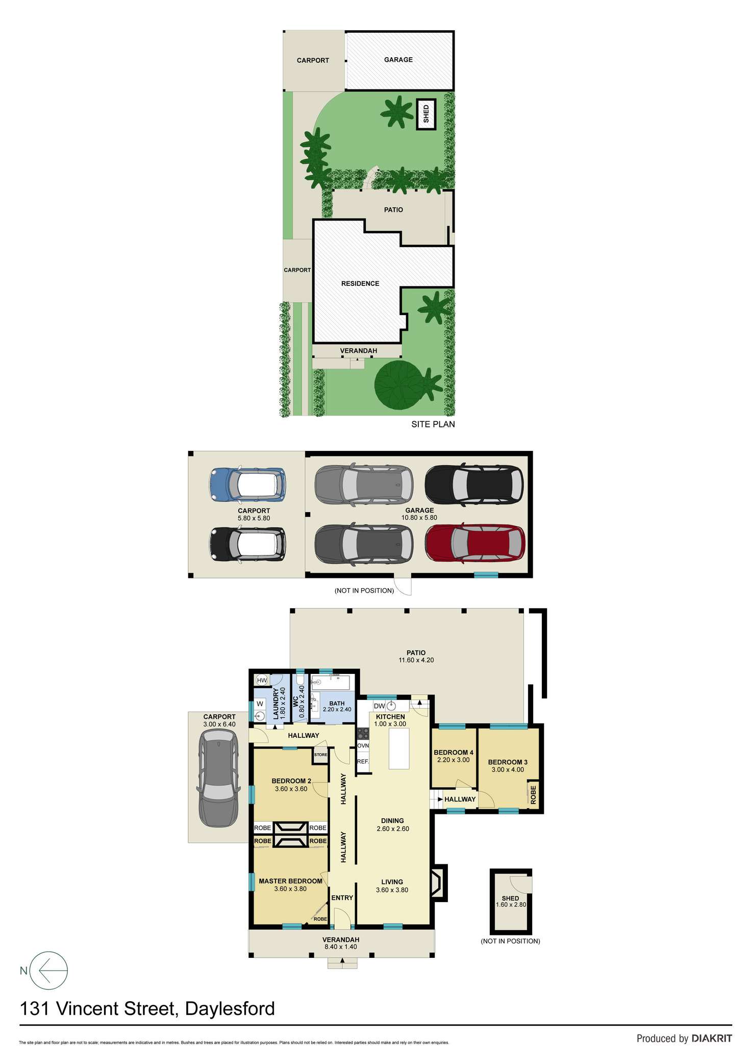 Floorplan of Homely house listing, 131 Vincent Street, Daylesford VIC 3460