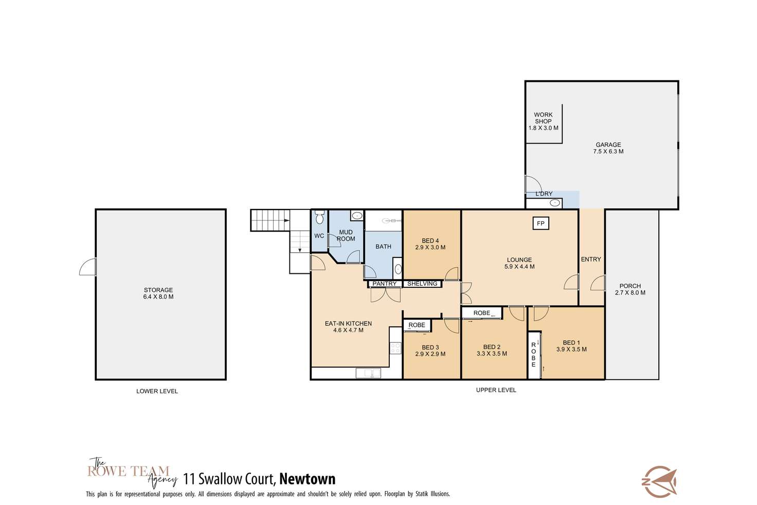 Floorplan of Homely house listing, 11 Swallow Court, Newtown QLD 4350