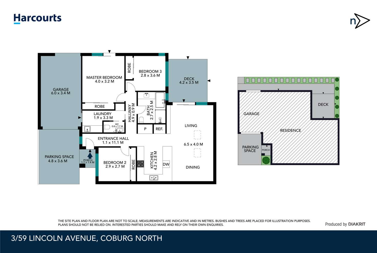 Floorplan of Homely unit listing, 3/59 Lincoln Avenue, Coburg North VIC 3058