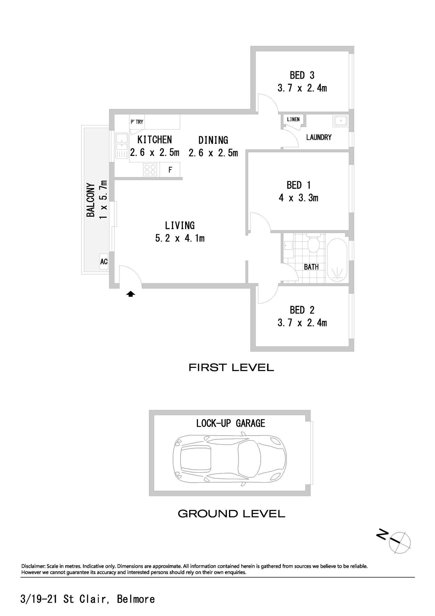 Floorplan of Homely apartment listing, 3/19-21 St Clair Street, Belmore NSW 2192